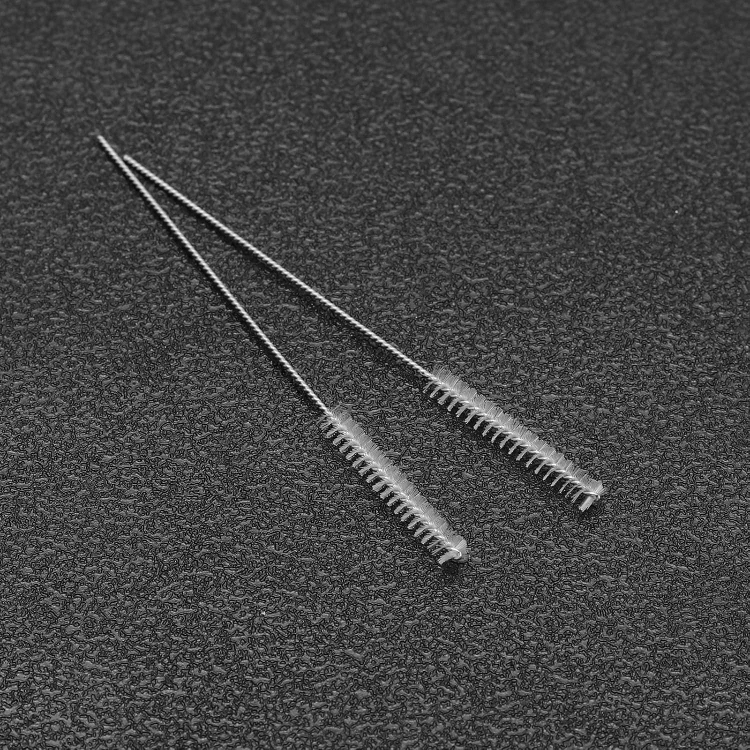 Emsea 10Pcs 2.5Mm Hearing Aid Tube Brush Hearing Aid Cleanings Kits Aid Vent Brush for Cleanings Dredging Ventilation Hole Sound Guide Tube 60Mm Length image number 2