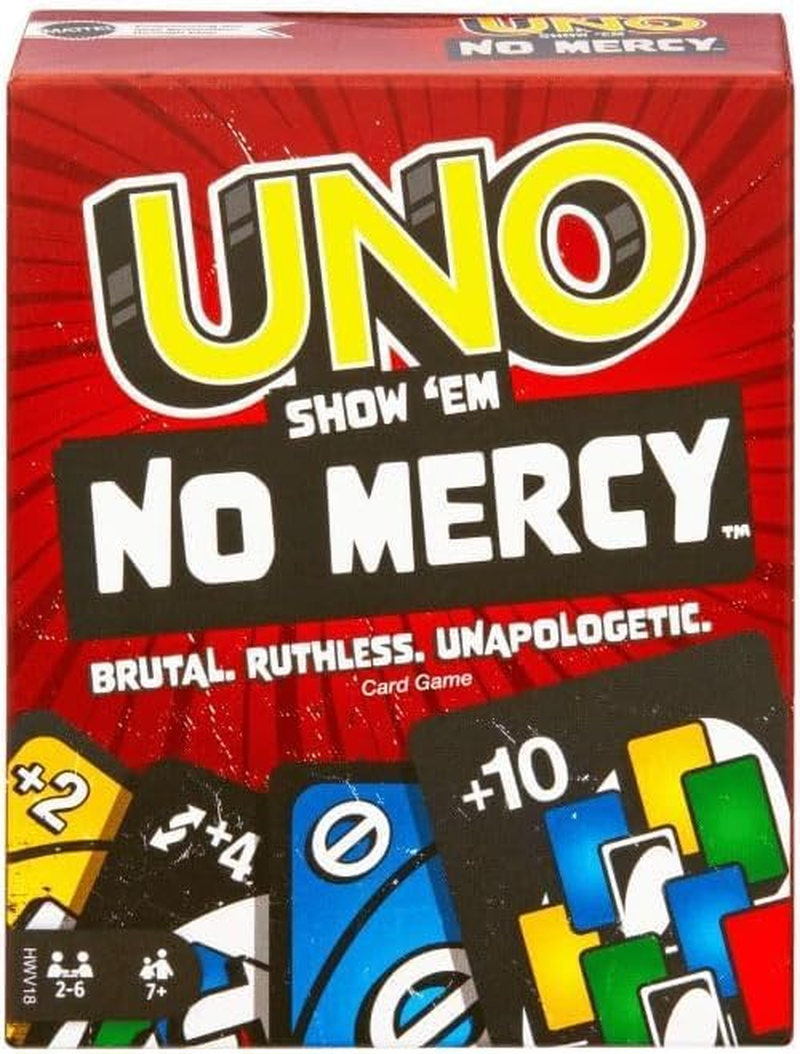Mattel Uno No Mercy, Uno and Flip Card Game, Combo Pack of 3 image number 5