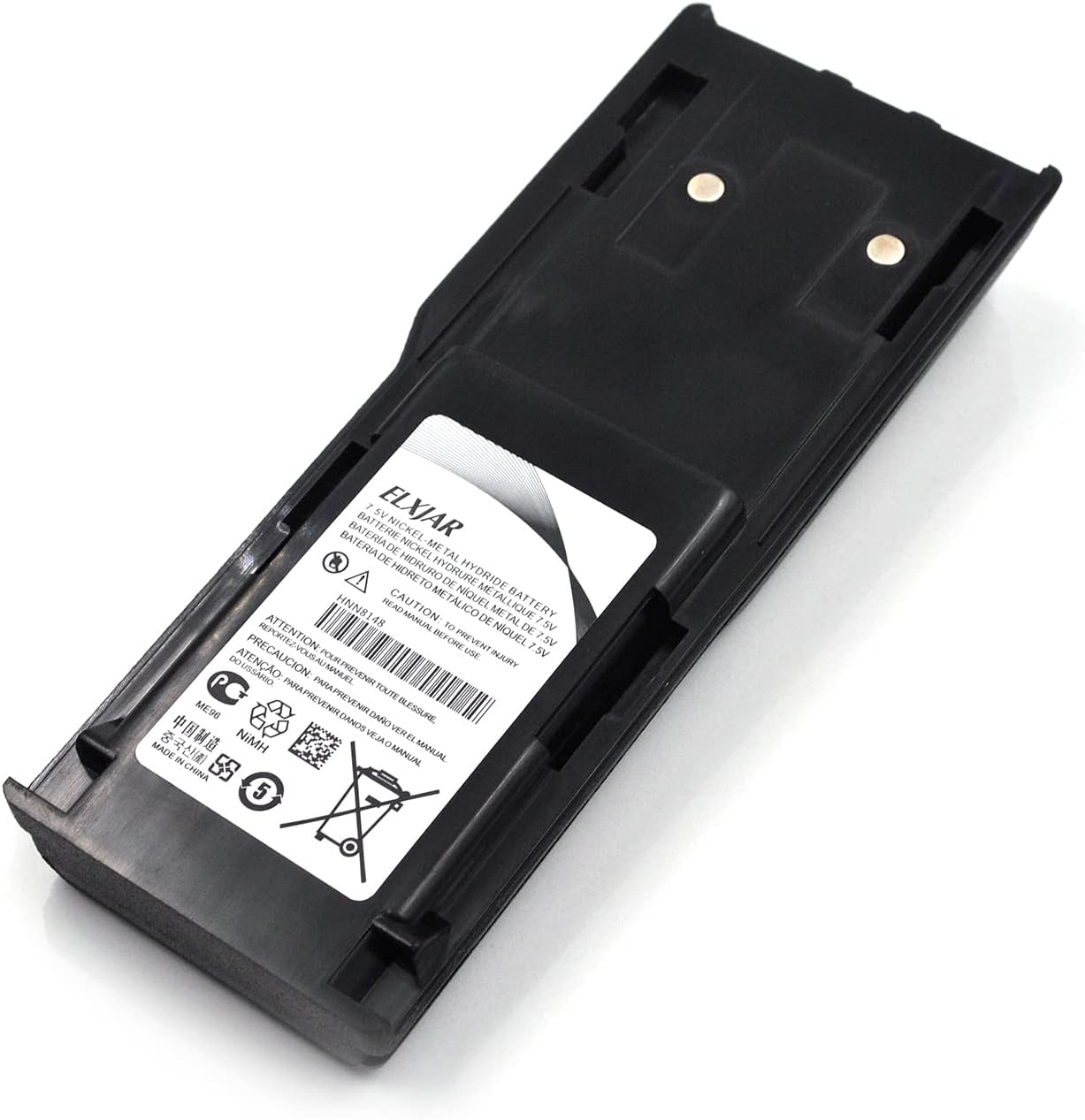 (2-Pack) 7.2V NI-MH HNN8148A Two-Way Radio Batteries for Motorola HNN8148 HNN8148A HNN8148B Radius - Compatible with Motorola P110, P-110 Radius