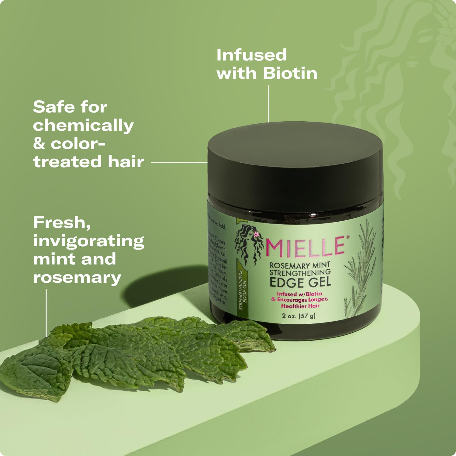 Mielle Rosemary Mint Edge Gel 57 G image number 1