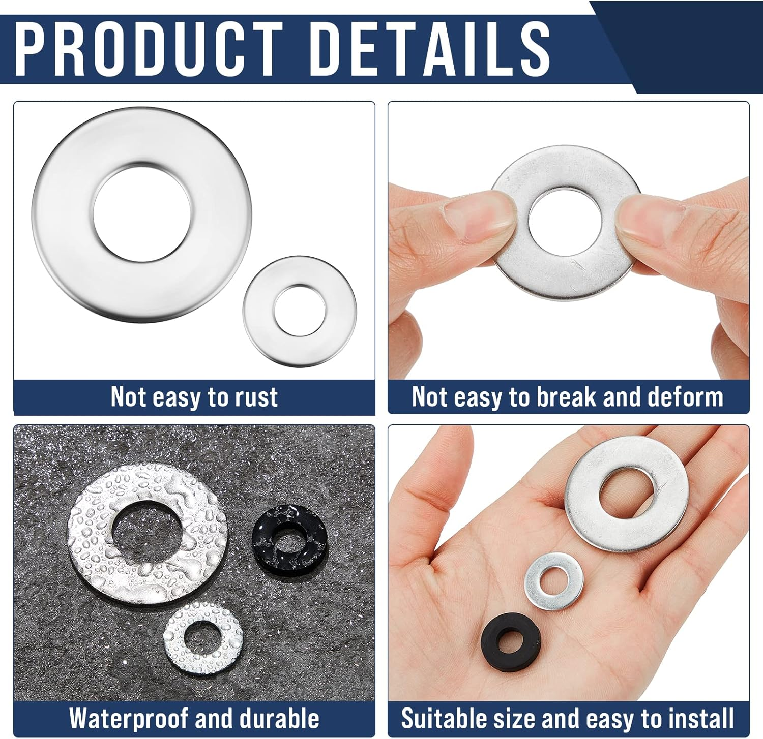 Lounsweer 4 Set Box Can Lock Hardware Kit Metal Stainless Steel Locking Kit Compatible with Ammunition Magazine Boxes Cans Cases for 50 Cal, Fat 50, 30 Cal, 20 Mm, 40 Mm image number 1