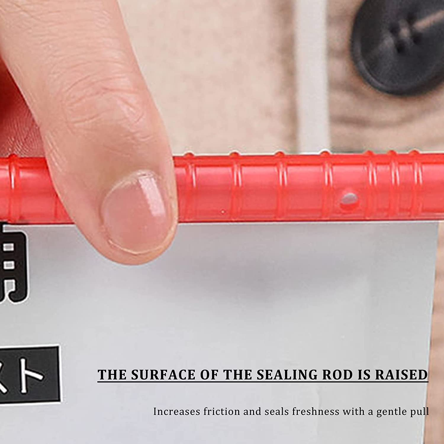 50Pcs Food Bag Sealer Clips Reusable Bag Sealer Sticks image number 1