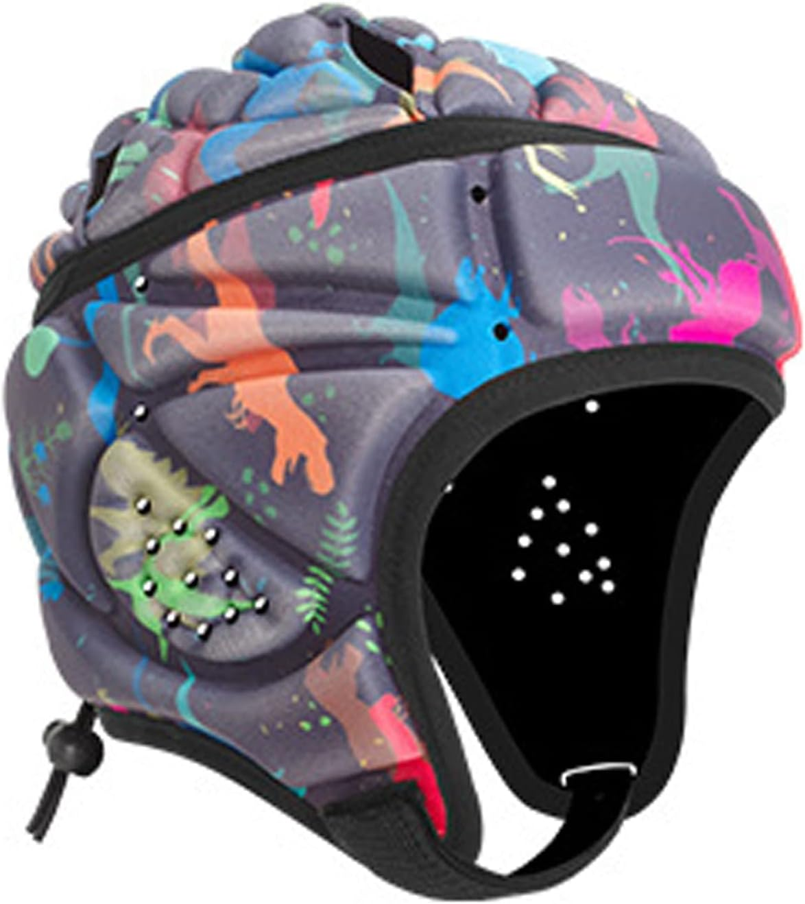 Flygragon Rugby Helmet, Adjustable 7V7 Flag Football Helmets for Kids Youth, Soft Padding Scrum Cap, Breathable Headgear for Sports, Brazilian Jiu-Jitsu, Special Needs image number 4