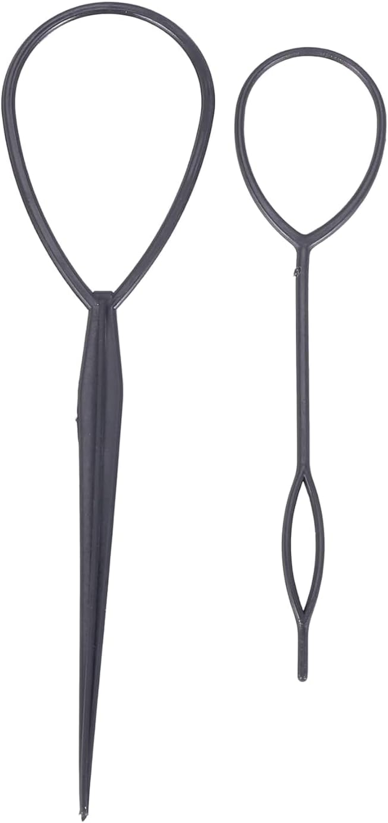 2 Pieces Dark Topsy Tail Hair Turner Styler Hairstyle Aid Hair Twister Loop Black Hair Bobbles Hair Accessories