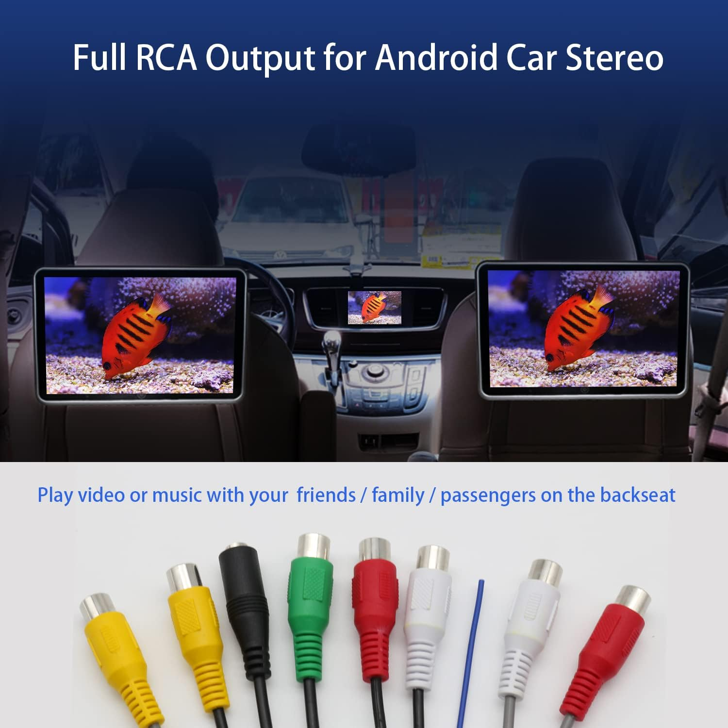 20 Pin Car RCA Harness Adapter Plugs for Most Android Car Stereo Radio GPS Head Unit image number 2