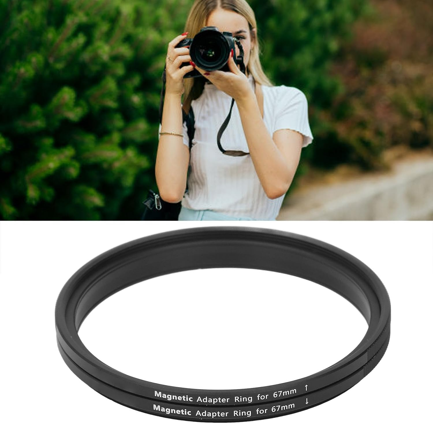 67-67 Mm Ring Adapter, 67-67 Mm Filter Ring Adapter, Aluminium Alloy Thread Filter for Magnetic Filter, Adapter Ring for Accessories image number 1