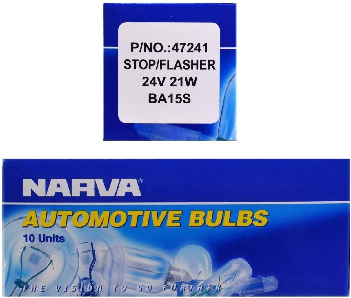 Narva 24V 21W P21W BA15S Incandescent Globe 10-Pieces Set