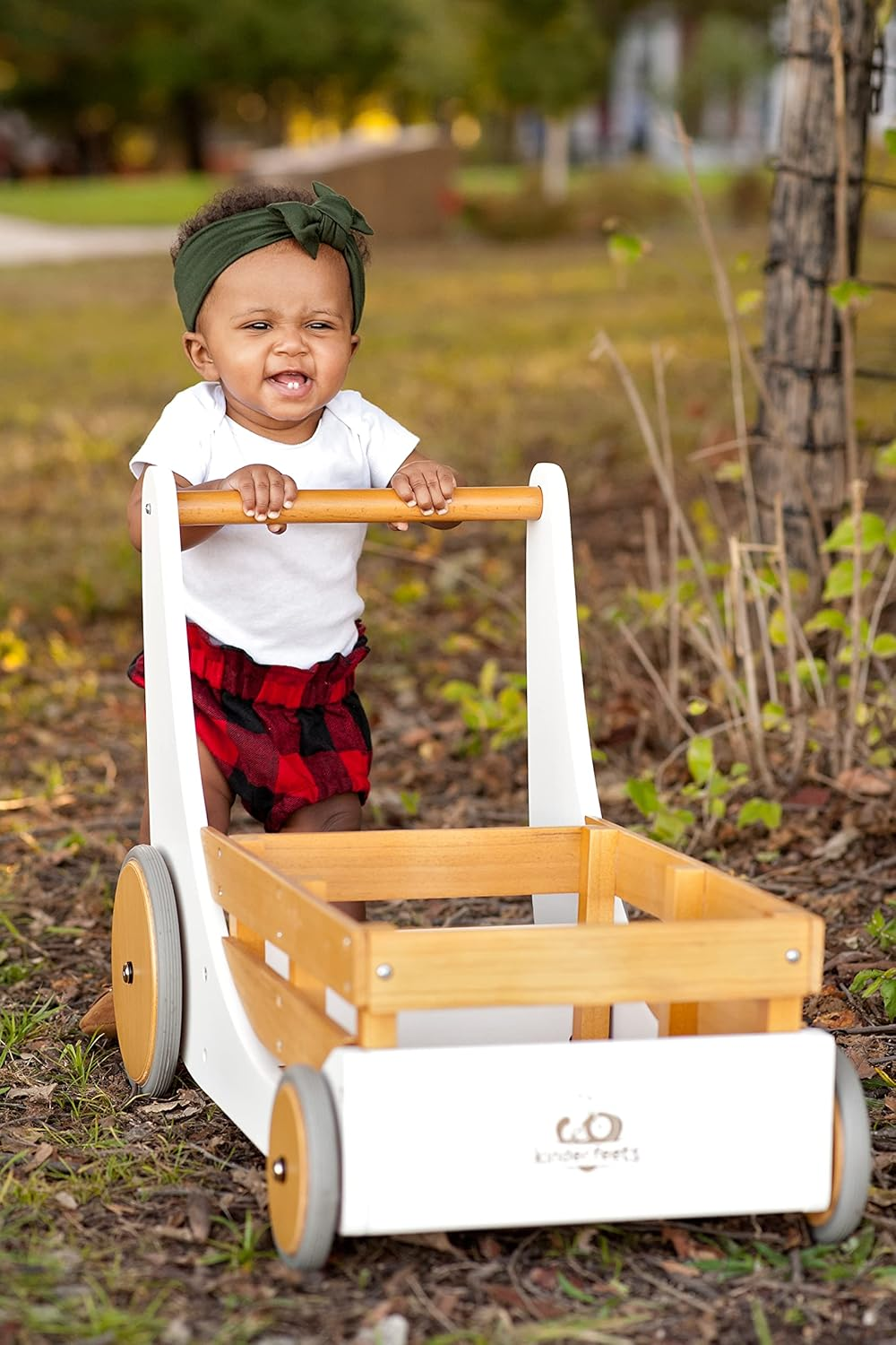 Kinderfeets Bamboo 2-In 1 Toy Box Walker image number 6