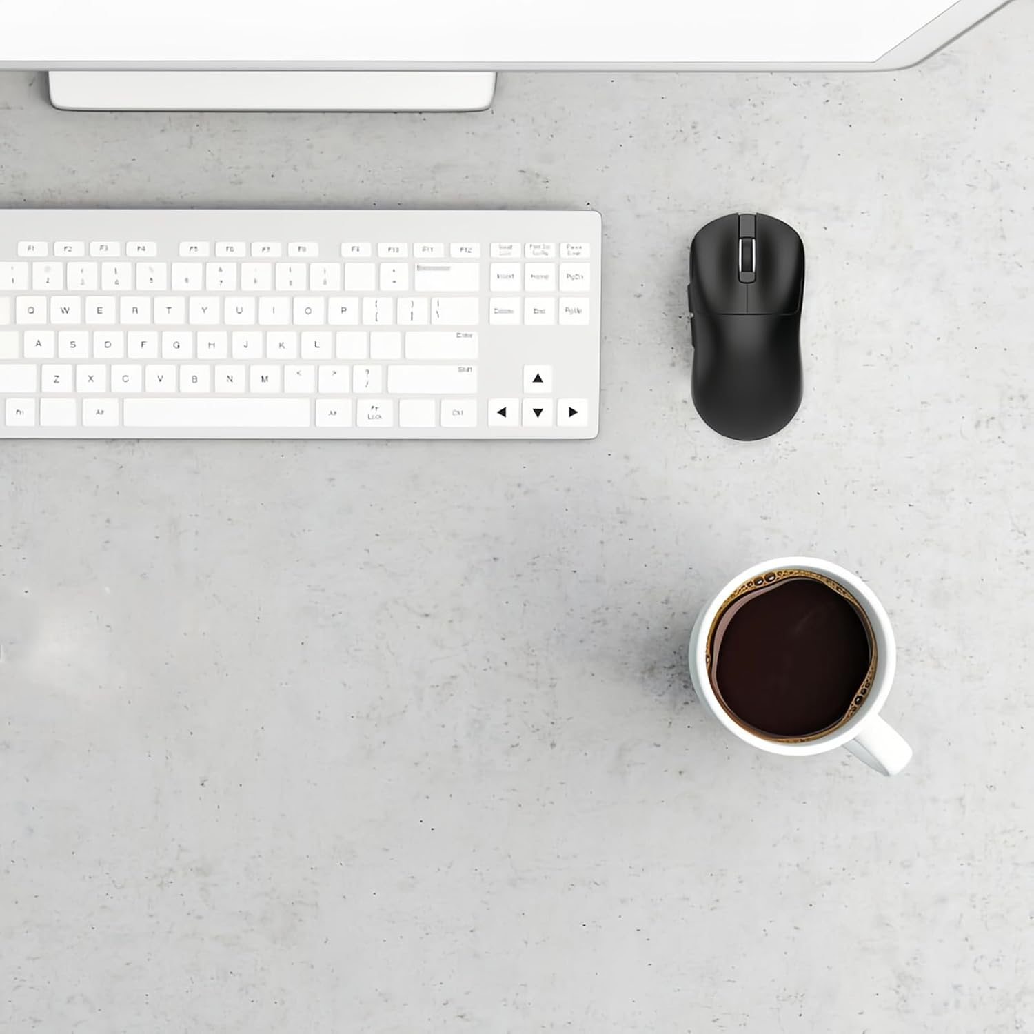 Lancoon Wireless Gaming Mouse with 12000 DPI Adjustable PU Sticker PAW-3311 Sensor 2.4G Tri-Mode Lightweight Rechargeable Long Lasting for Laptop Computer Office Home - White image number 4