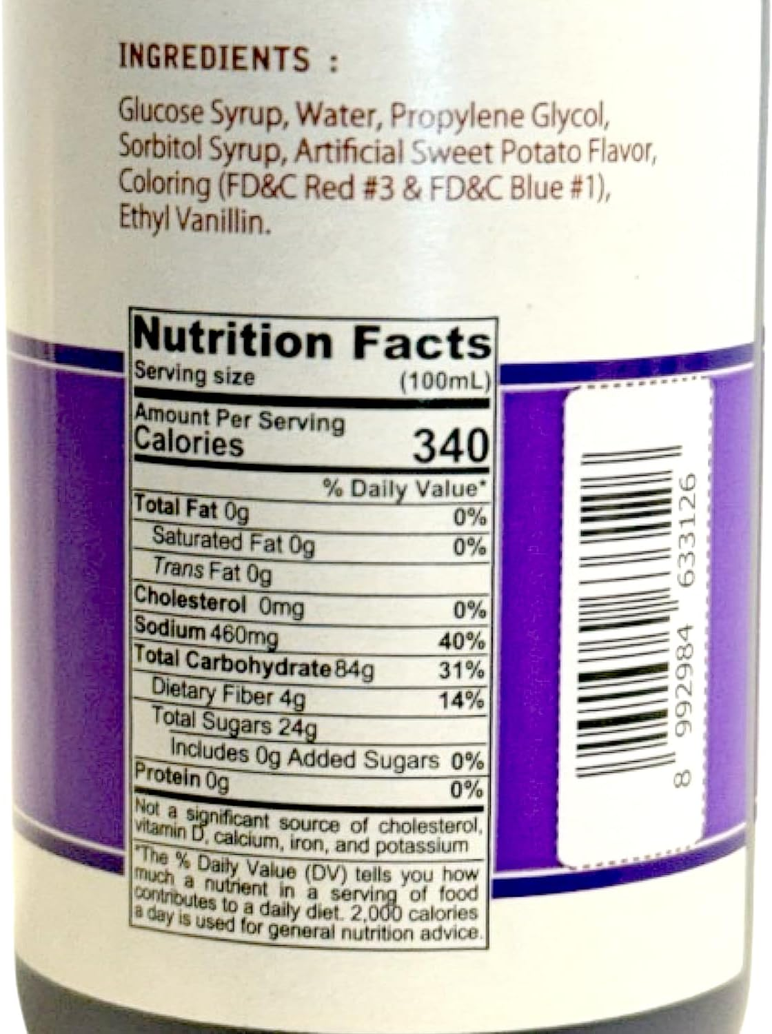 Butterfly Taro Paste - Ube Flavour 60Ml image number 4