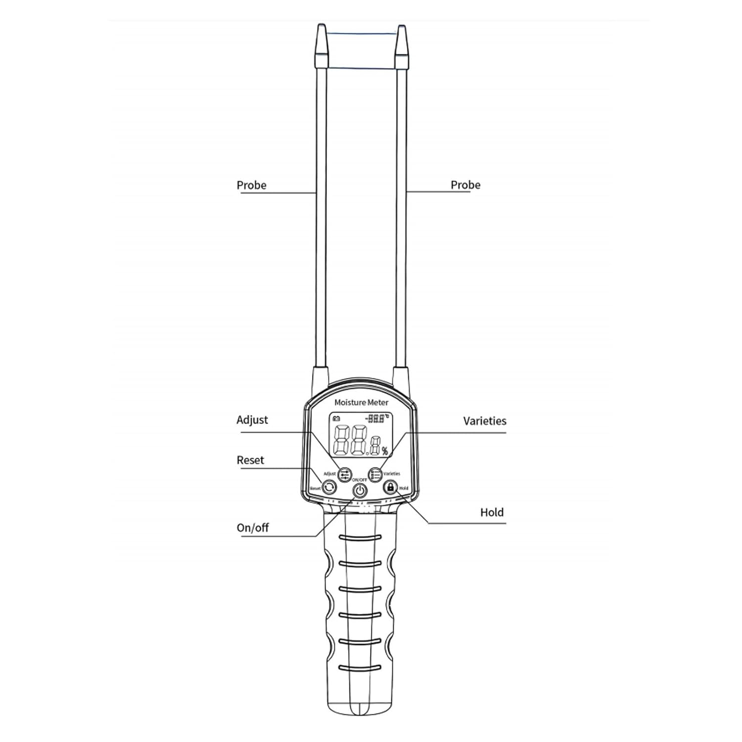TOPINCN Digital Humidity Meter Portable Design High Accuracy Prevent Spoilage for Producers image number 2