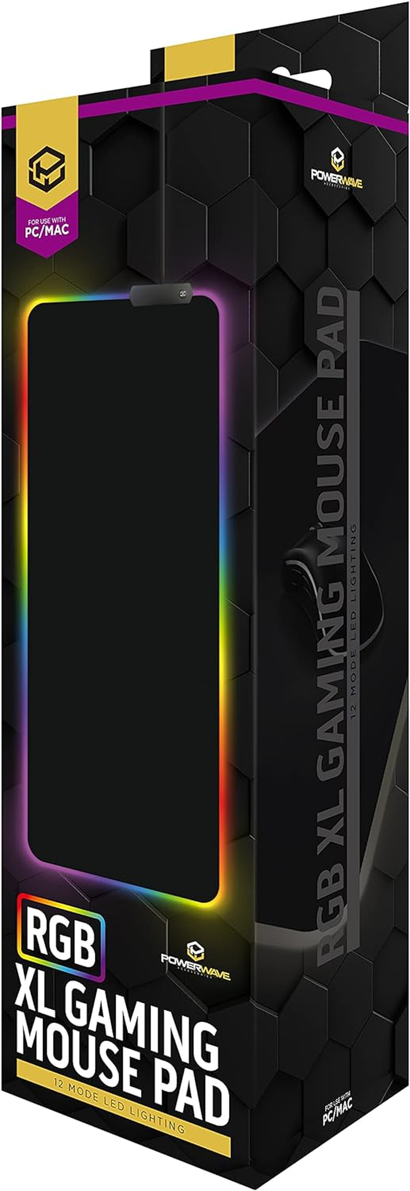 Powerwave RGB XL Gaming Mouse Pad Black image number 4