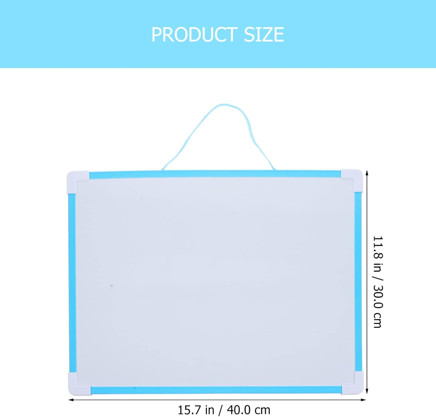 Ifundom Magnetic Whiteboard Multifunctional Note Board for Students Decorative Memo Board Erasable Surface for Home Office for Weekly Plan and Message Display - Blue image number 3