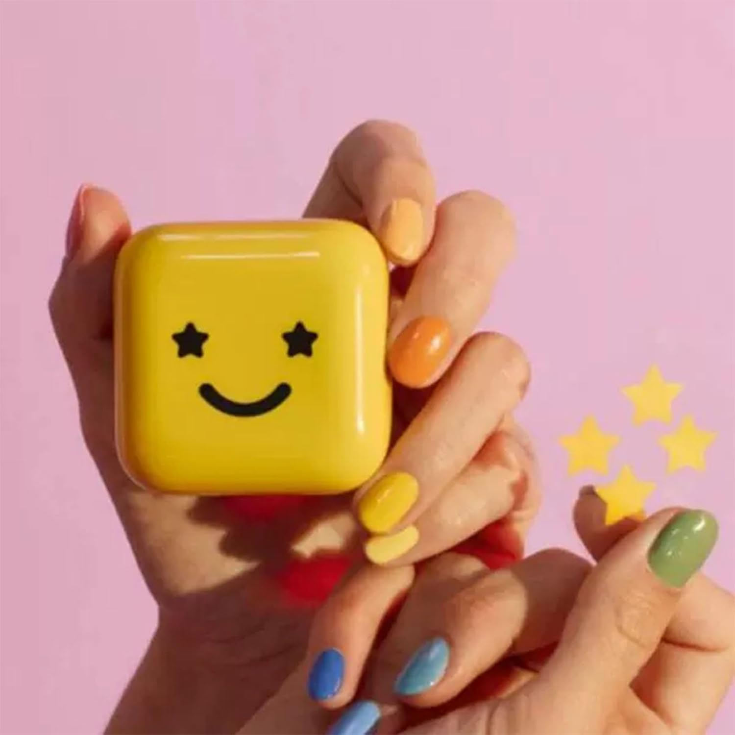 RIBHNXHI Big Yellow Hydrocolloid Pimple Stickers Absorb Fluid Reduce Inflammation Cute Star Shape Vegan Cruelty Free Skincare Pack of 32 image number 3