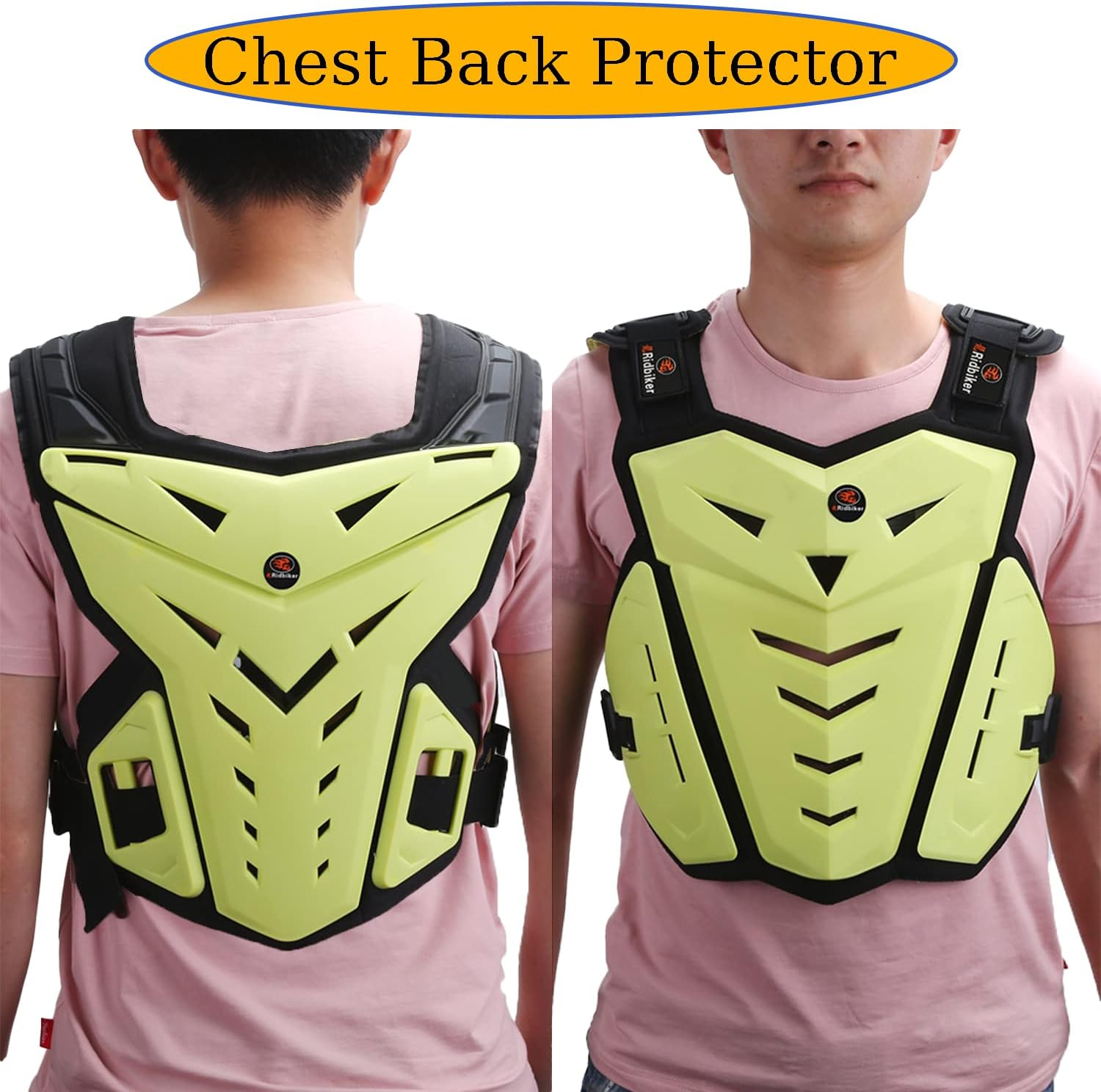 Motorcycle Body Armor Vest Dirt Bike Chest Back Protector Motocross Gear, for Adult Powersports Protective Gear image number 4