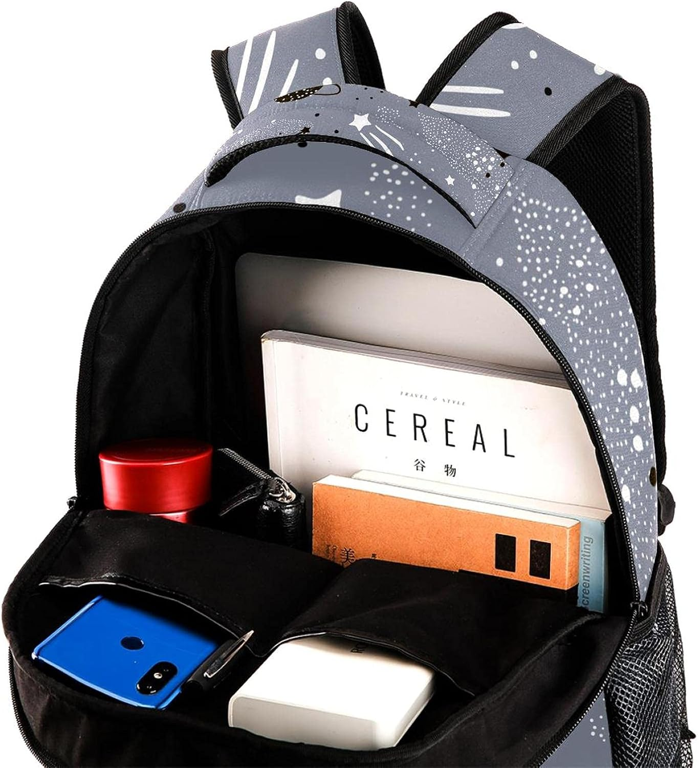 Stars Constellations Planets Childish Universe Backpack Students Shoulder Bags Travel Bag College School Tote Backpacks image number 5