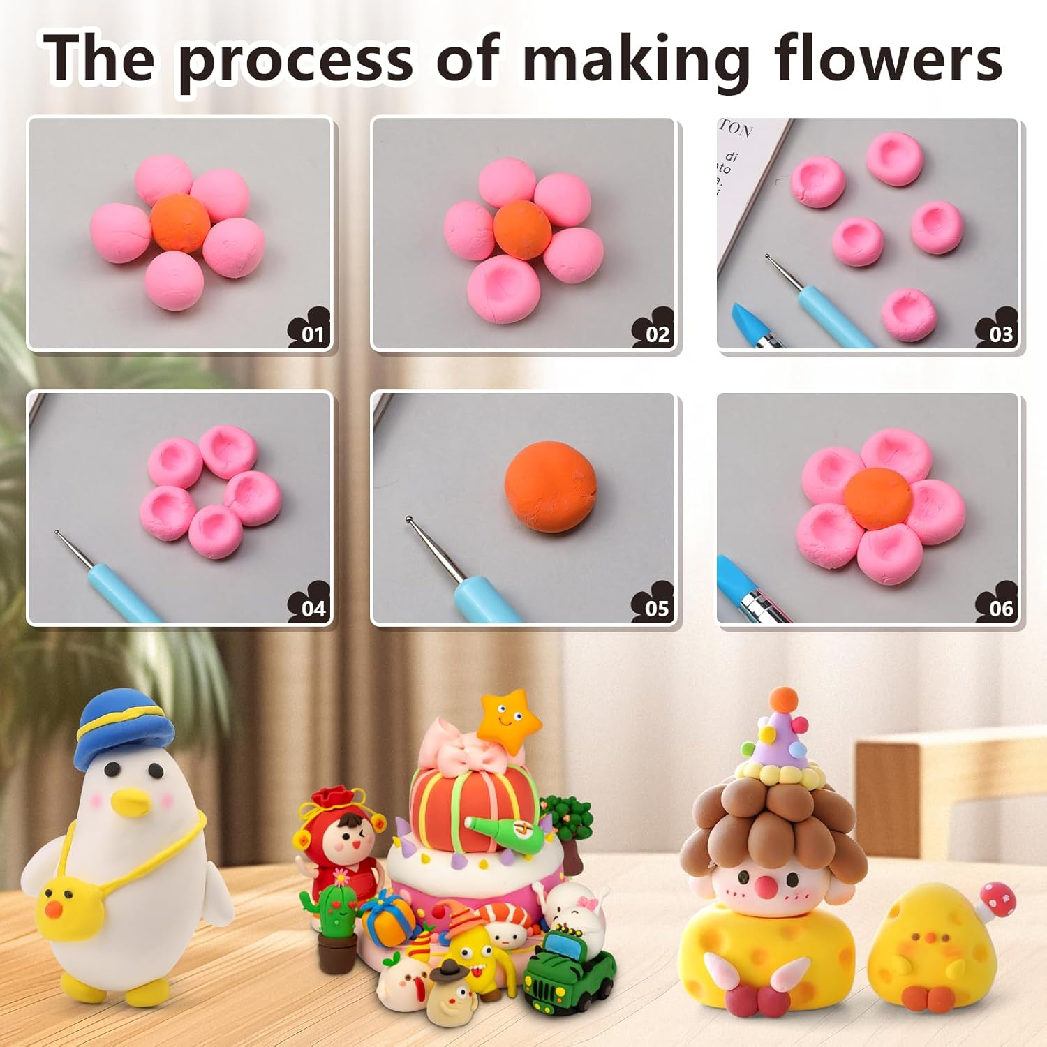 10 Pcs Silicone Clay Tools, Silicone Sculpting Tools, Polymer Clay Tools, Dotting Tools for Painting, Silicone Brushes for Crafts, Nails image number 5