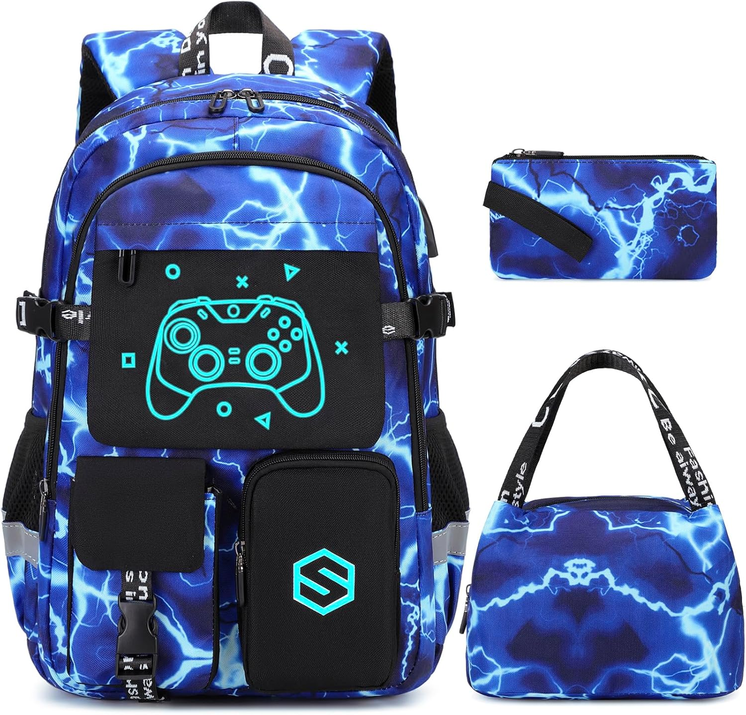 Scothen Cool Luminous School Backpacks for Boys