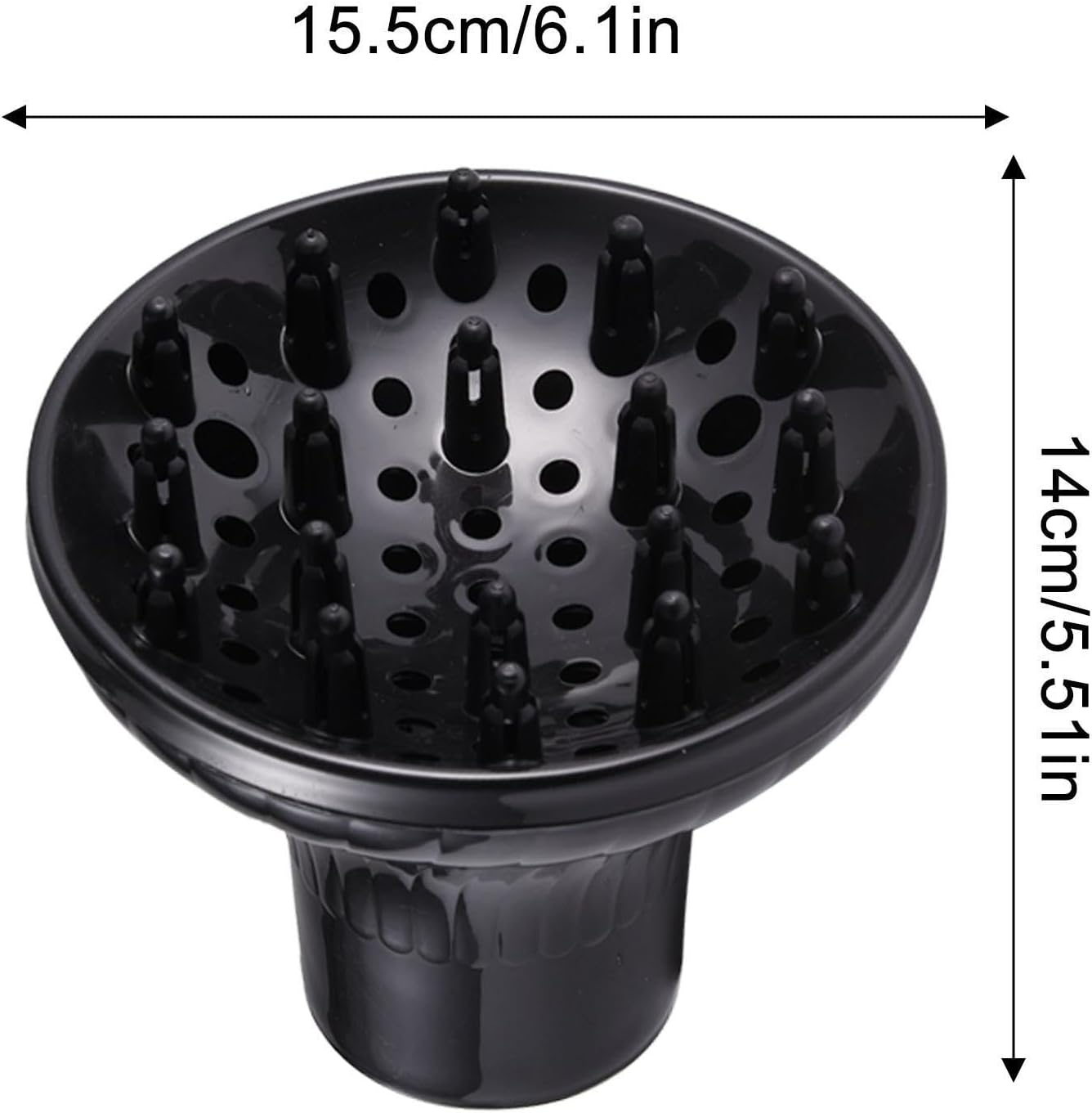 Hair Diffuser Upgraded Strong Holding Hair Diffuser Adaptable Hair Dryer Attachment for Blow Dryer Nozzles From image number 3