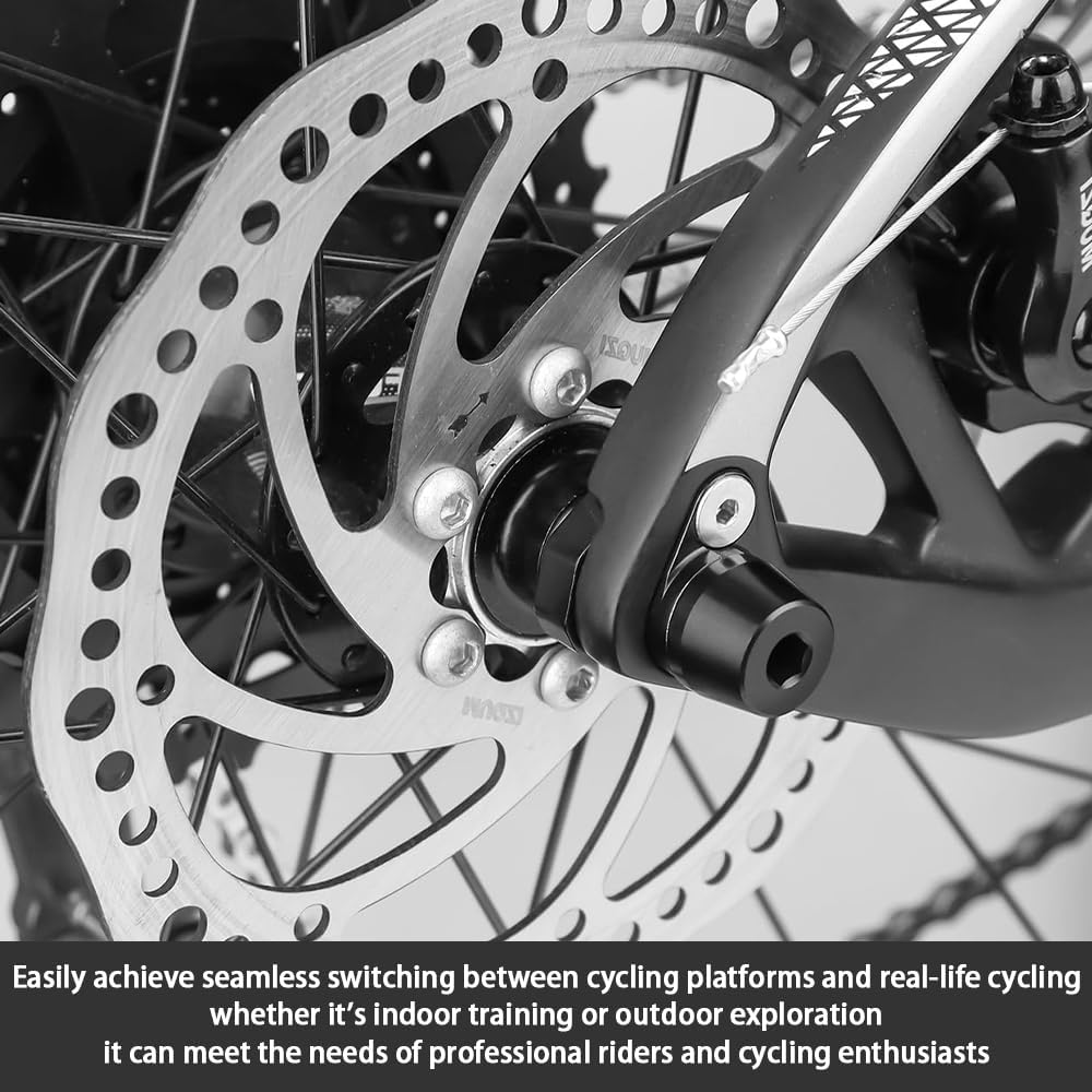 Bike Trainers Thru Axles,Bike Thru Axle,Bicycle Trainer Thru Axle,Replacement Skewer Axle,For Bicycle Indoor Trainer,For Rear Wheel Attachment Trainer,Black image number 4