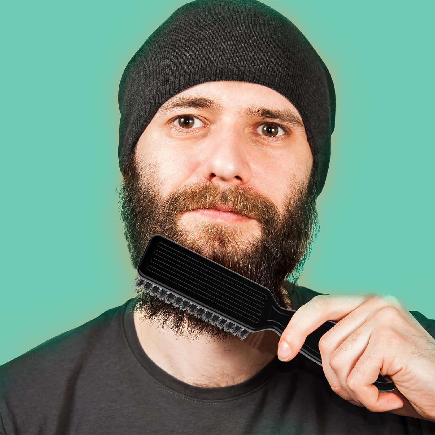 SQULIGT 6 Pcs Barber Clipper Brush Blade Trimmer Cleaning Brush Set Duster Manicure Nylon Brush Hair Styling Brush Tool (Black) image number 5