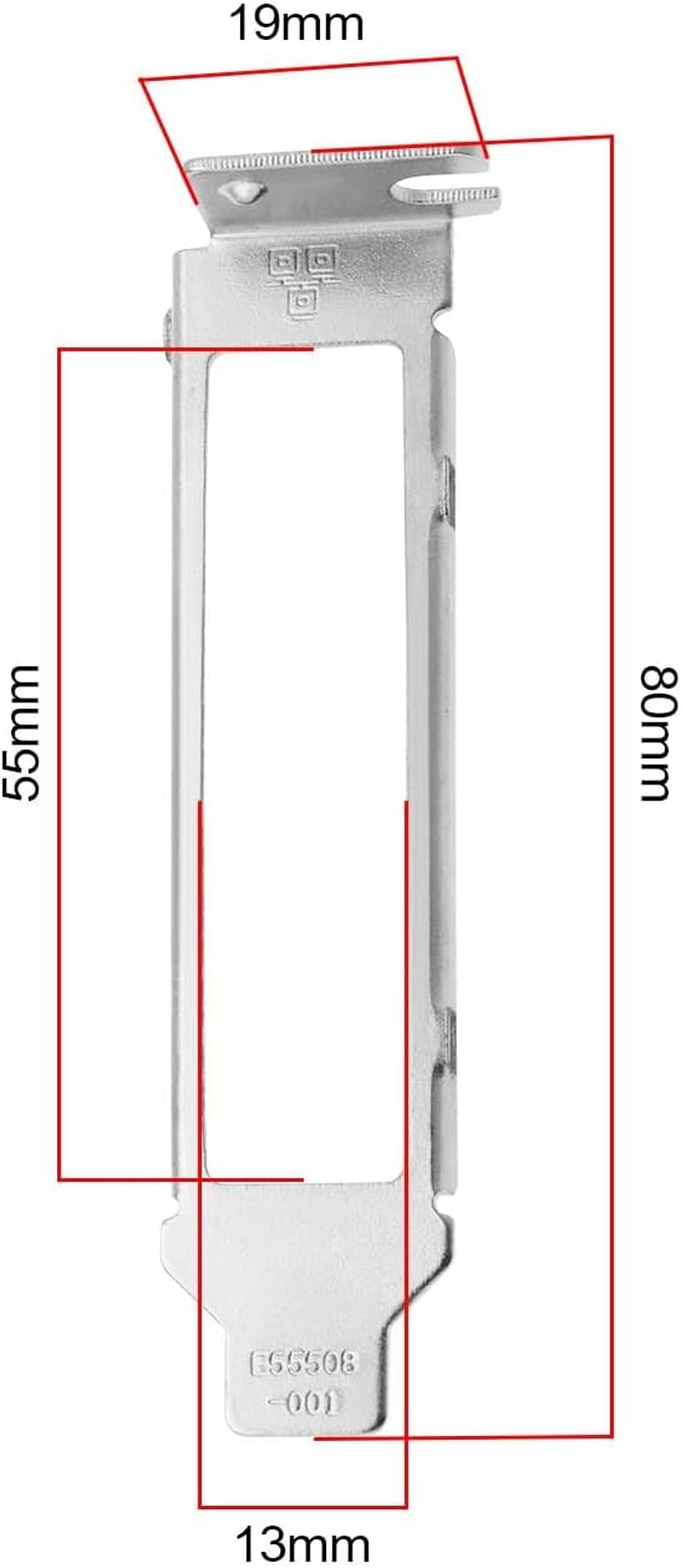 VGOL 2Pcs Quad Port Generic Low Profile Short Bracket for Intel I350-T4 E1G44ET NC365T E1G44ET2 Compatible with DELL H092P HM9JY K828C image number 6