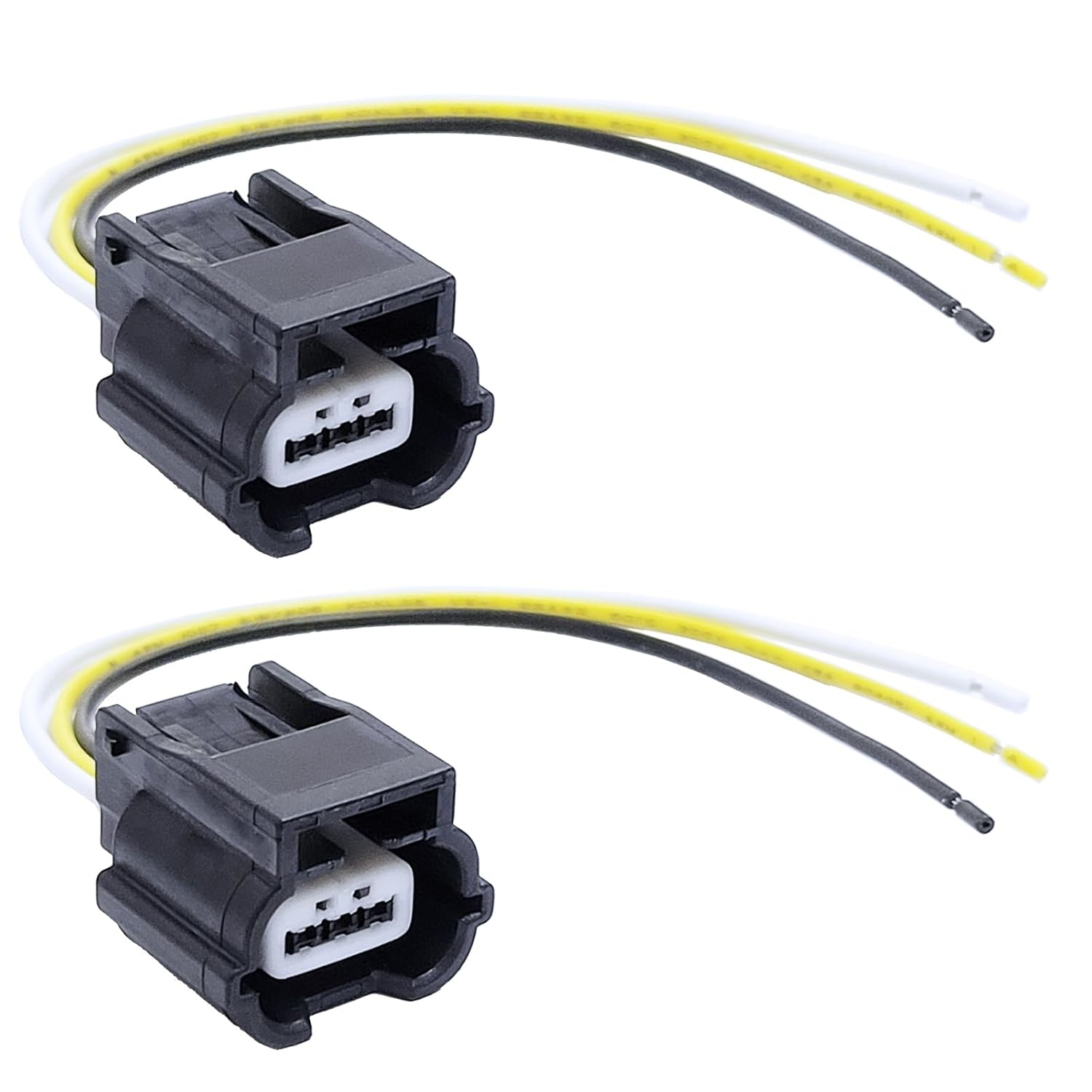 Auto-Plaza 2X 15Cm 3-Pin PDC Parking Sensor Plug Connector Wire Harness OEM:56431345 Compatible with Audi Renault image number 3