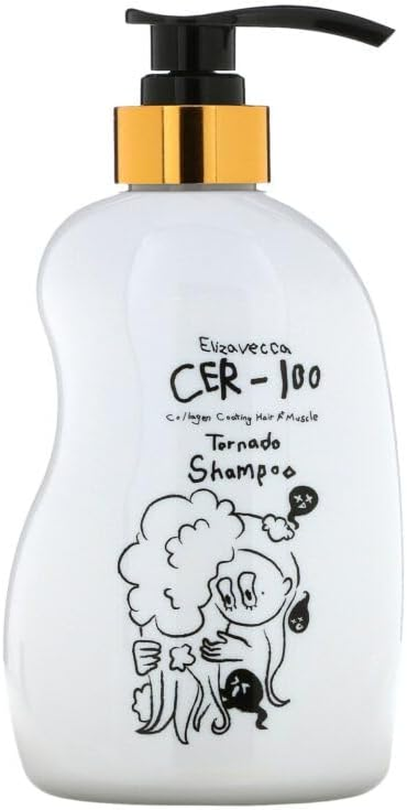 ELIZAVECCA - CER-100 Collagen Coating Hair A+ Muscle Tornado Shampoo 500Ml image number 3