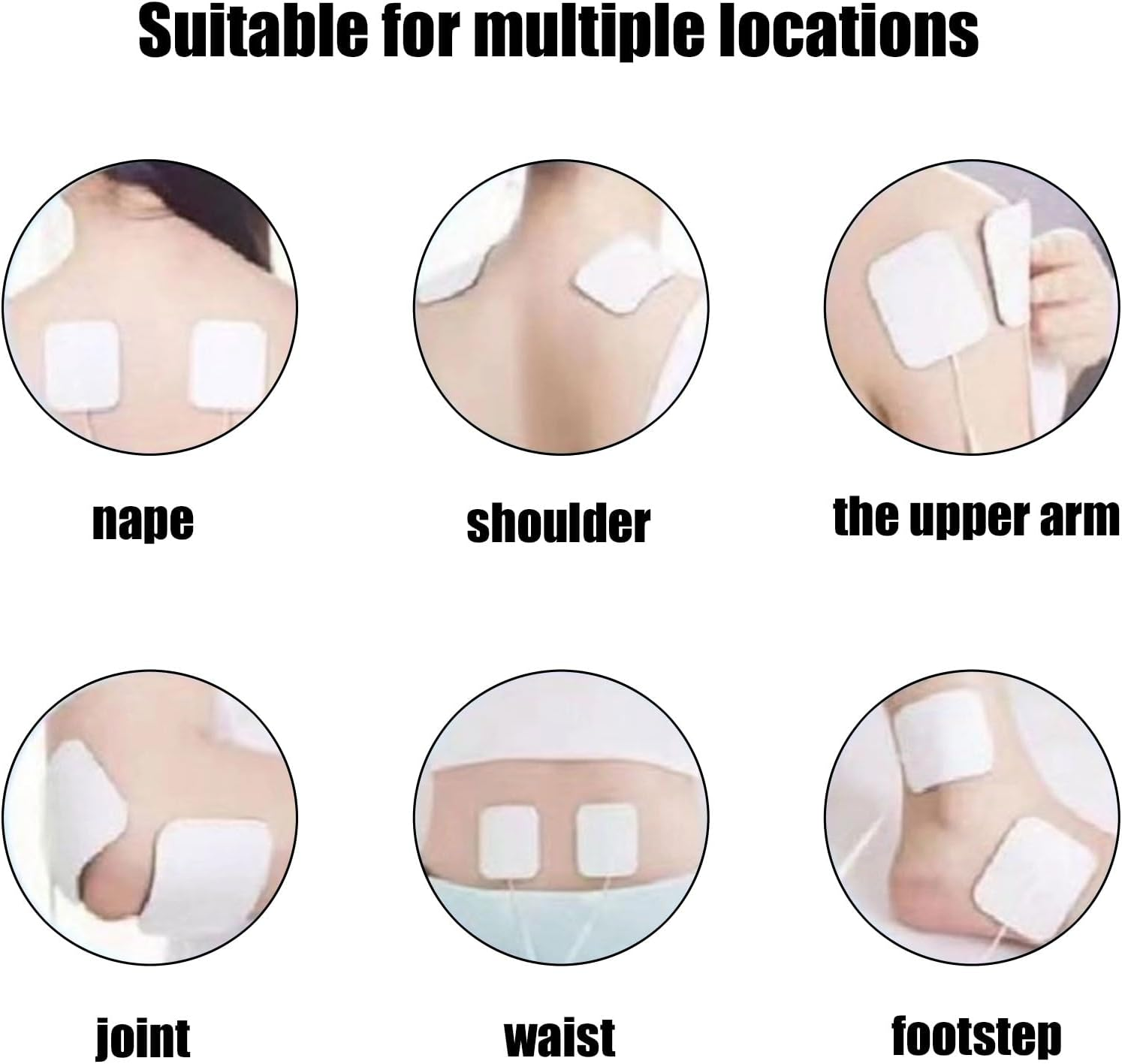 RIBHNXHI Gel Pads Replacement Unit Set Pack for Massager 10 Gel Pads with Strong Adhesive for Pain Relief Therapy image number 5