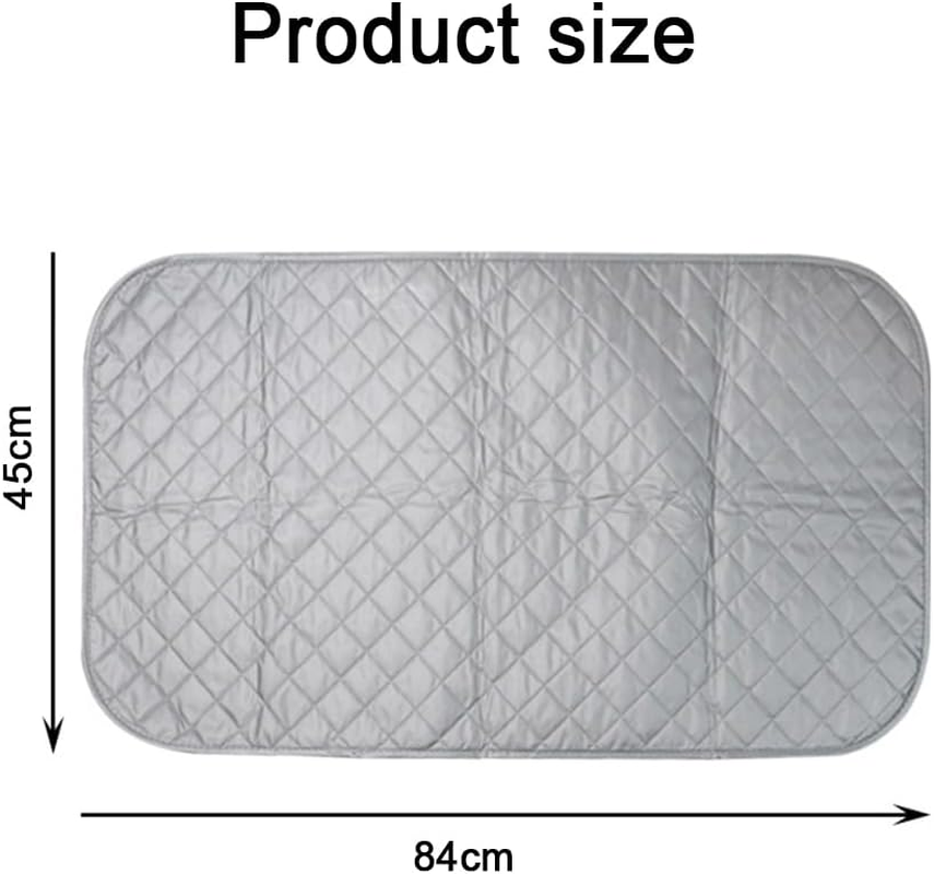 Ironing Blanket, Magnetic Mat Laundry Pad, Portable Travel Ironing Mat, Foldable Thickened Heat Resistant Ironing Pad Cover for Dryer Countertop