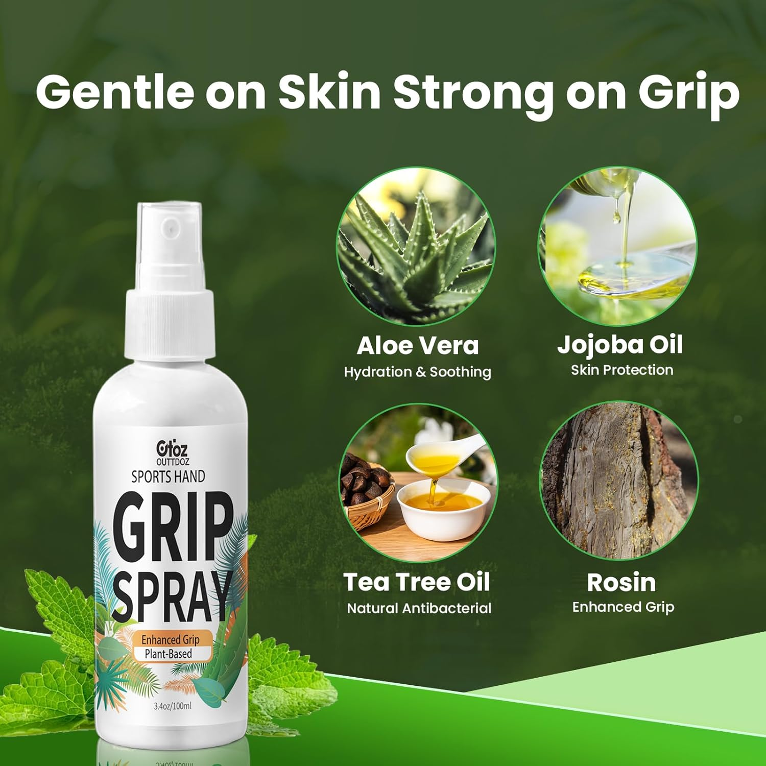 Sports Grip Spray &ndash; Plant-Based, Quick-Drying, Non-Residue Grip Enhancer with Sticky Boost for Pole Dancing, Aerial Silks, Pickleball, Golf, Tennis, and More &ndash; 3.4 Oz image number 5