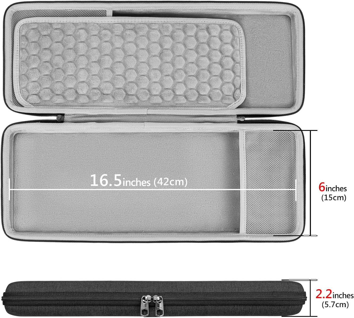 Geekria 75% Keyboard Case, Hard Shell Travel Carrying Bag for 84-Key Keyboard, Compatible with Keychron K2 Version 2/ K2/ Q1/ V1, ASUS ROG Azoth 75%, Aula F75 Pro, Redragon K673 PRO image number 1