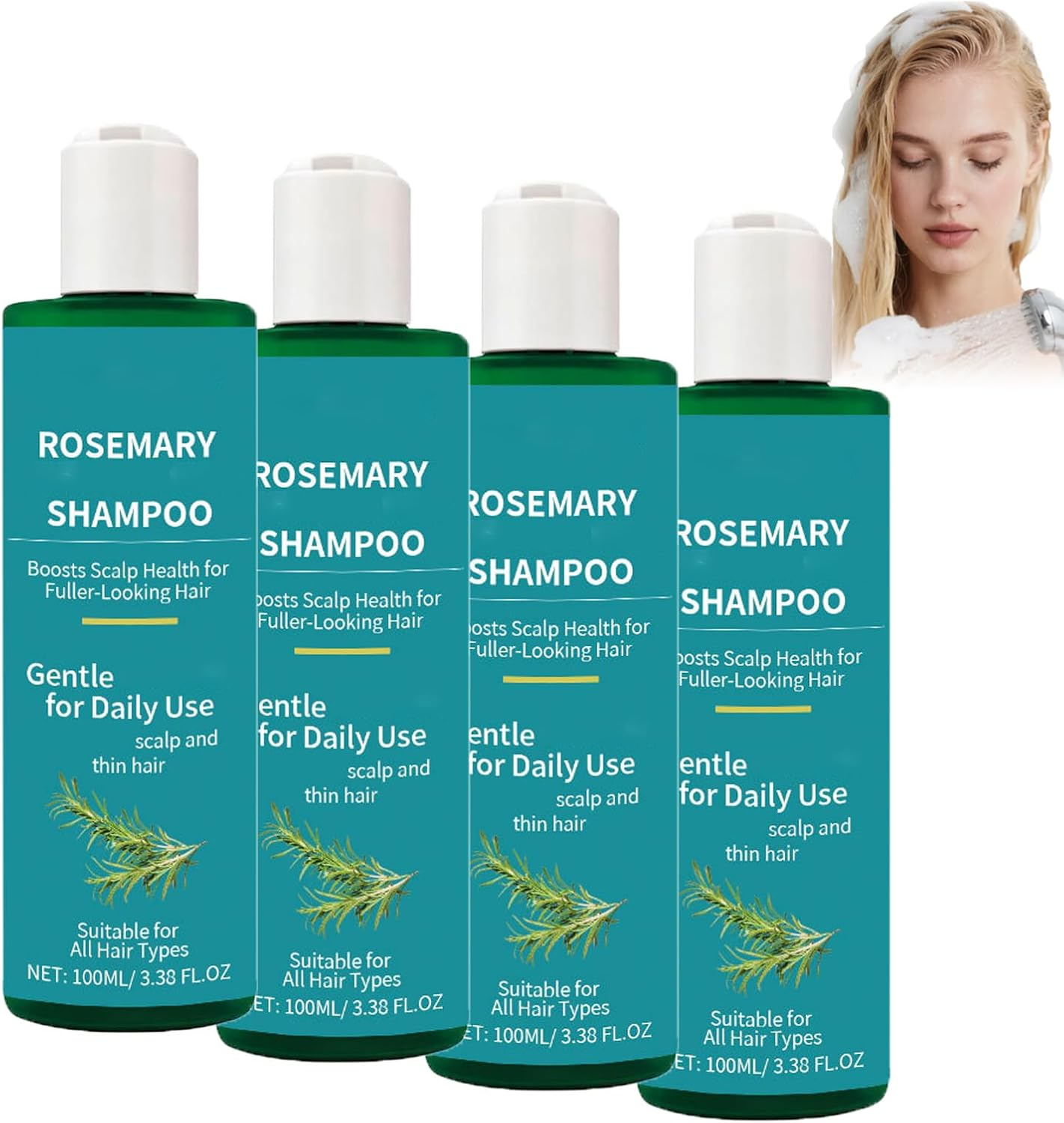 Rosemary Hair Growth Shampoo, Volumizing & Strengthening Shampoo for Fine Hair, Strengthening Hair Care Sha/Mpoo with Natural Rosemary Extract, Hydrating Sham/Poo Greasy, Itchy Scalp Care (1 PCS)