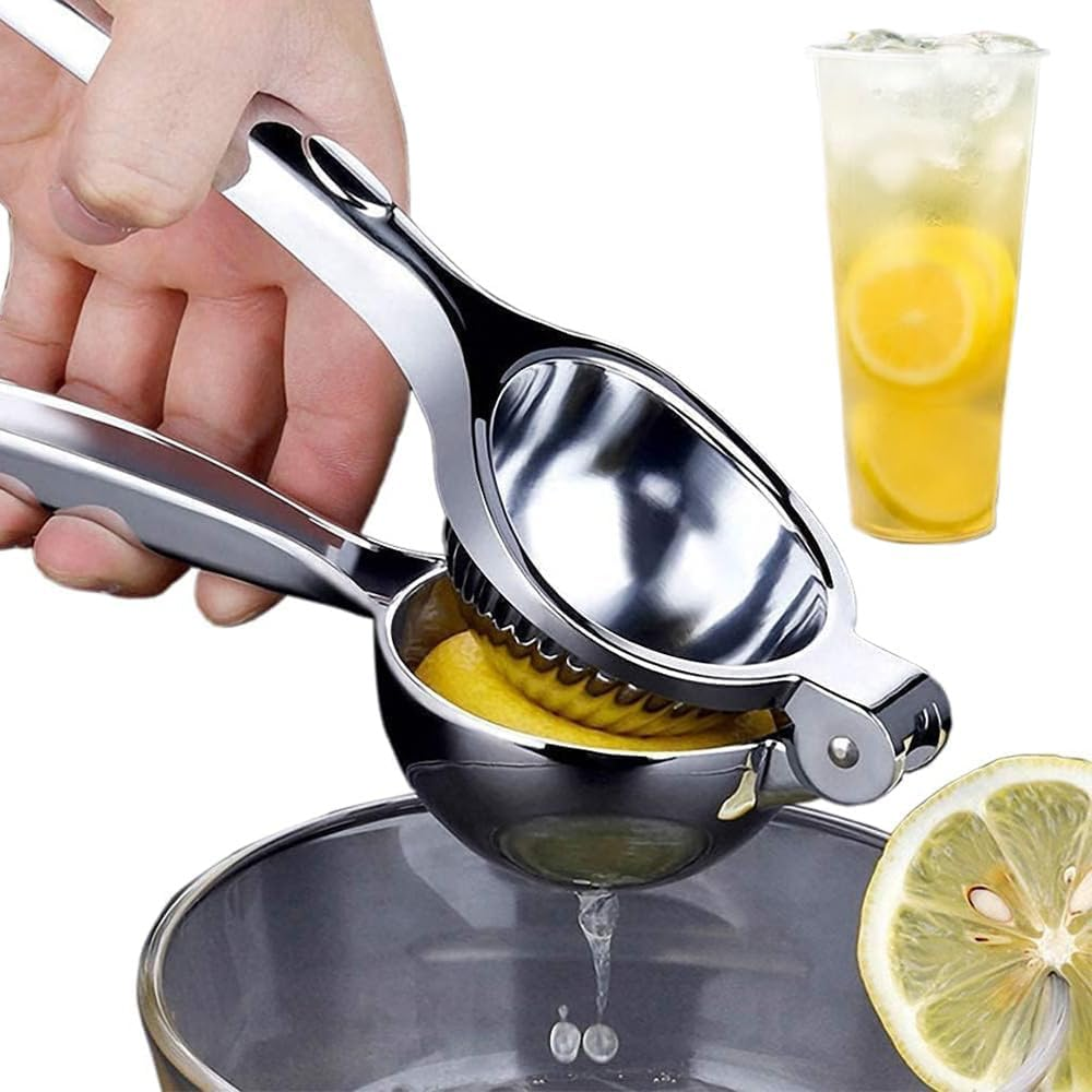 Lemon Squeezer Juicer- Stainless Steel Handheld Lime Juicers - Anti-Rust and Durable, Easy to Extract All Lemon/Citrus Juice, Suitable for Home, Bar, Etc image number 1
