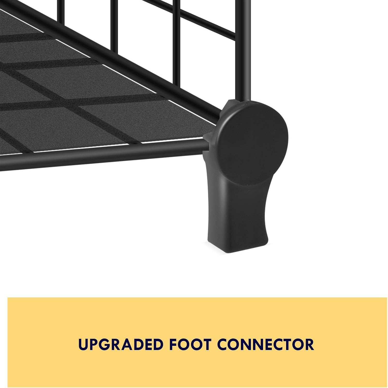 Metal Wire 25 Cube Storage Grid Organizer DIY Modular Cabinet for Toys Books Clothes Black - Black-30 Cube image number 7