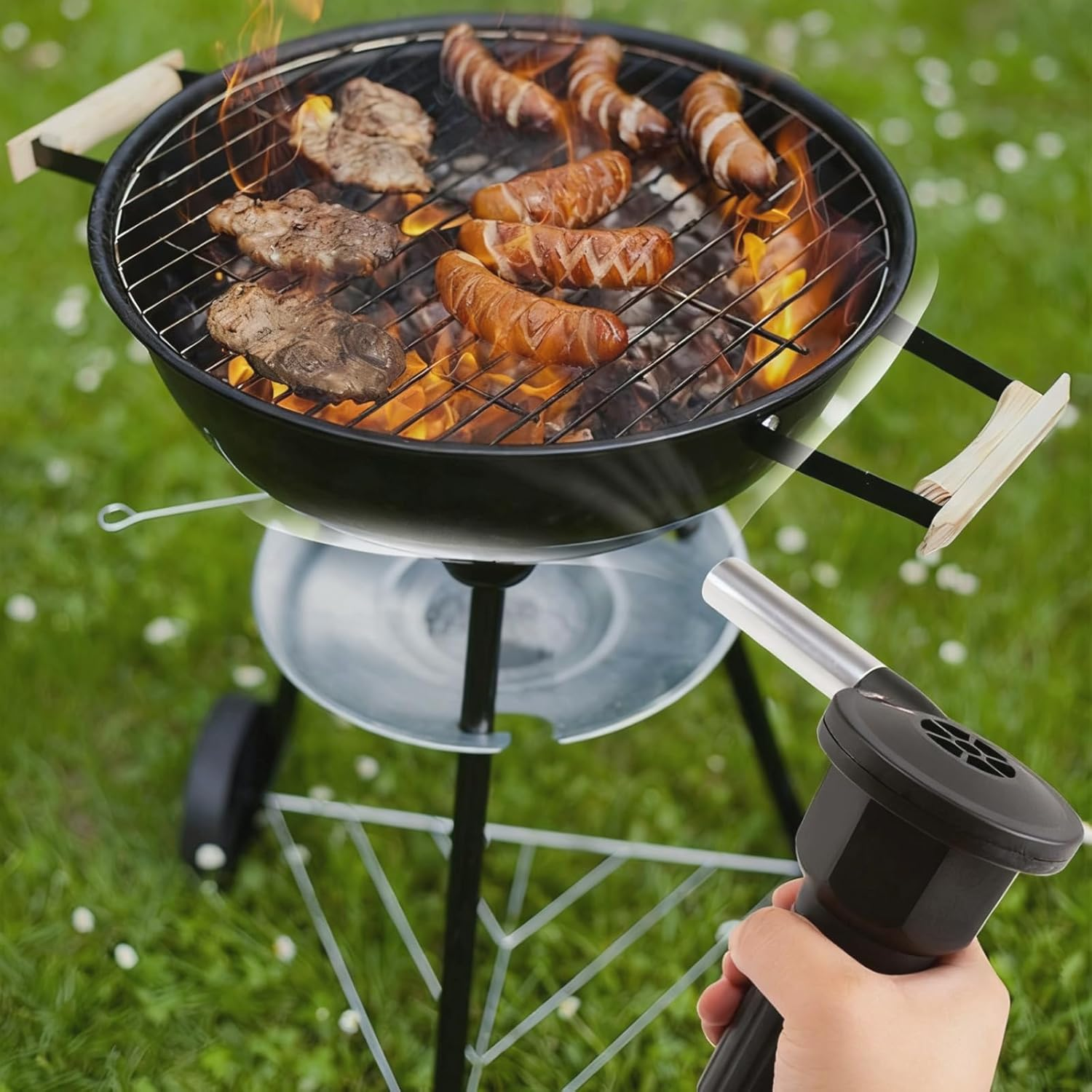 USB Cable DC BBQ Blowers, Outdoor Barbecue Blower, Portable BBQ Fan Blower for Outdoor Cooking, Picnic, Camping 5V image number 6