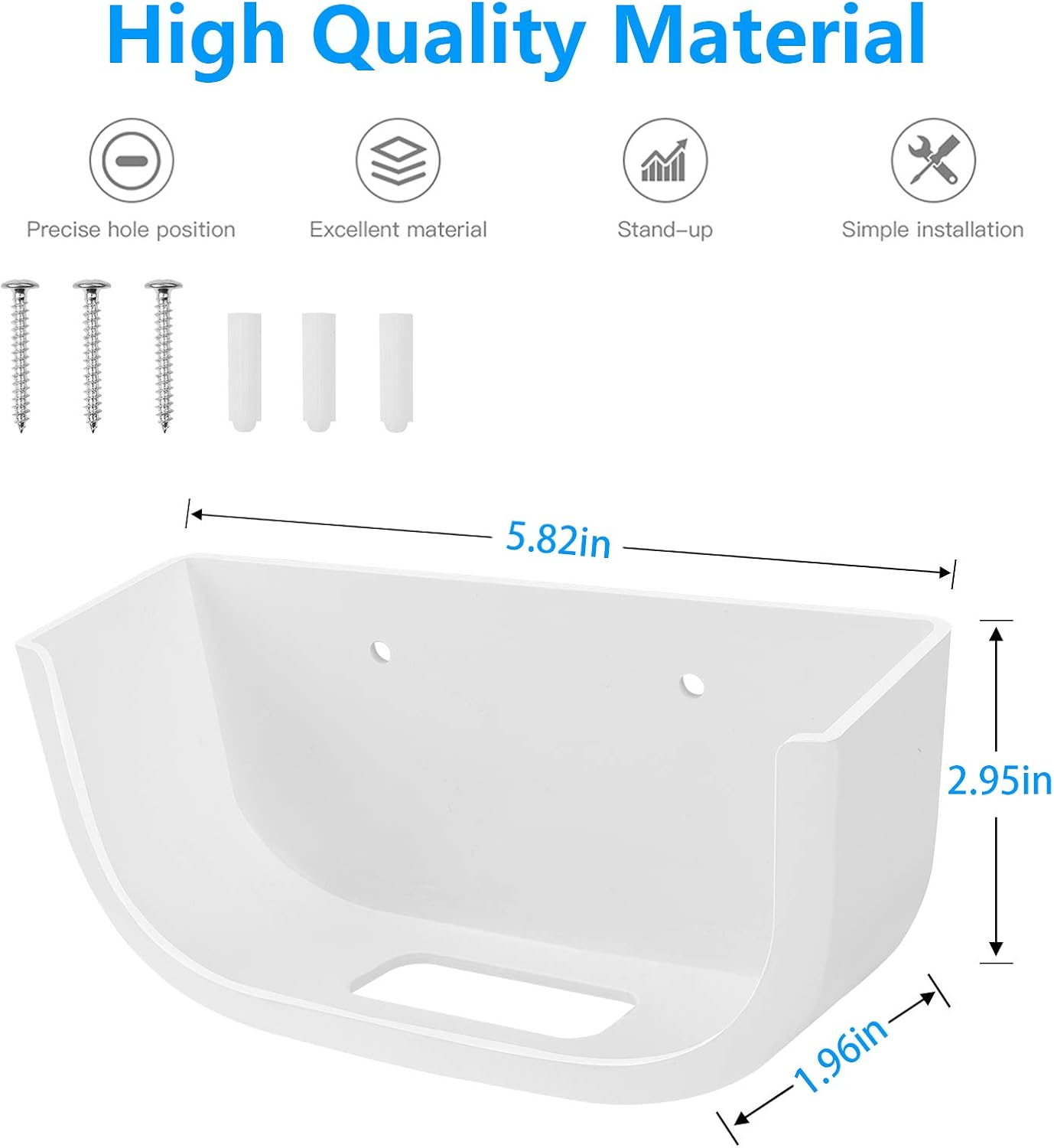 Screwless Wall Mount for Eero Pro 6 Tri-Band Mesh Wi-Fi 6 Holder, No Tools Required, Easy to Install, No Drilling, Strong VHB Adhesive Mount by HOLACA (1 Pack) image number 2