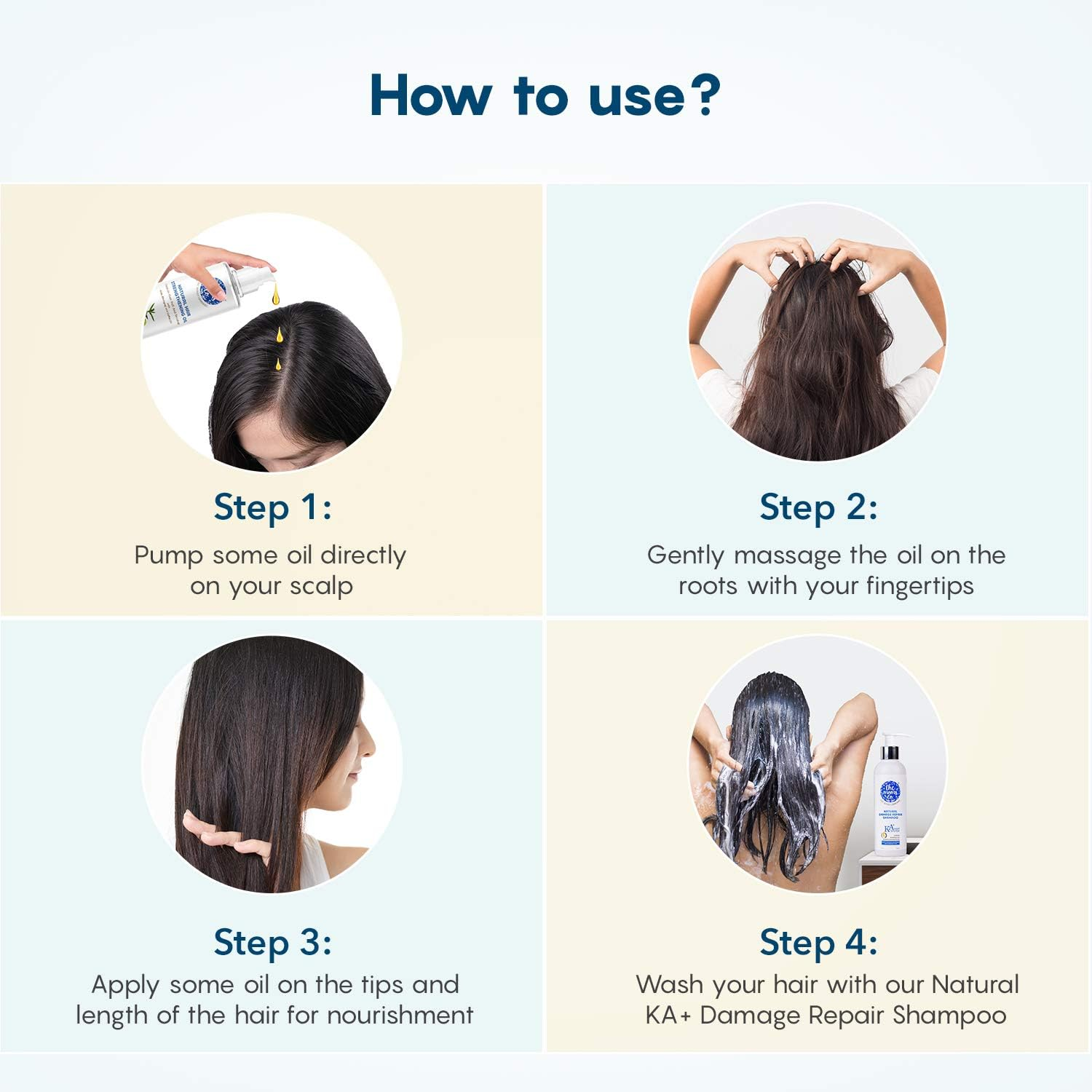 The Momsco the Moms Co Natural Hair Strengthening Oil - Controls Hairfall with Amla Oil, Bhringraj Oil, Coffee Oil, Tea Tree Oil 20 ML image number 4