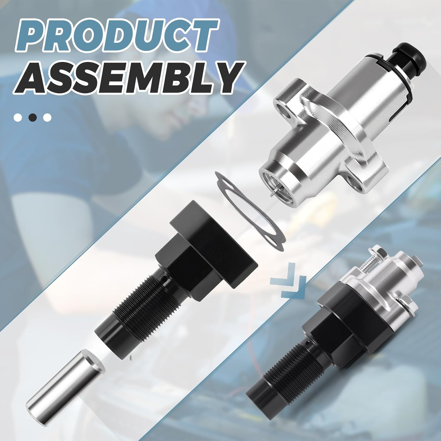 Automatic Cam Chain Tensioner Fits for Polaris Ranger 900 XP/1000 Xp/General 1000/ACE 570/RZR 1000 XP/1000 S/900 S/570Cc, 2012-2022 image number 3