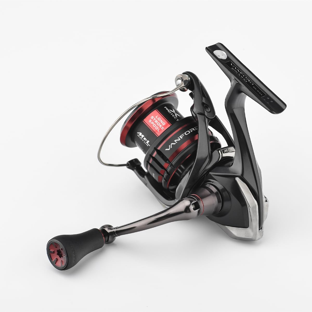 GOMEXUS TPE Fishing Power Knob Compatible for Shimano Daiwa Spinning Reels, 20Mm - Black Red image number 3