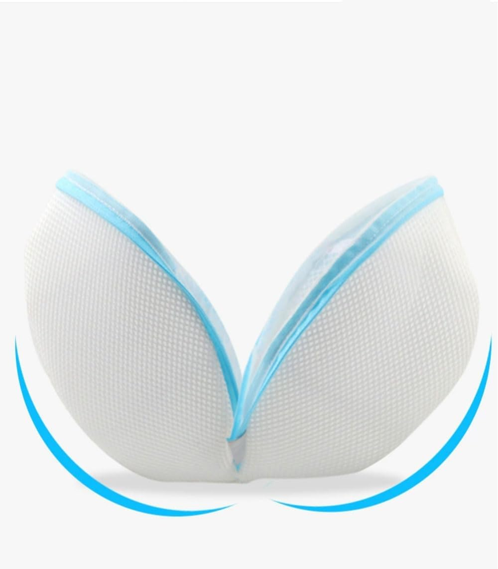 NUZAMAS 2PCS Mesh Net Laundry Bag for Bras, Delicates & Travel (White, Polyester, 20X13Cm) image number 5