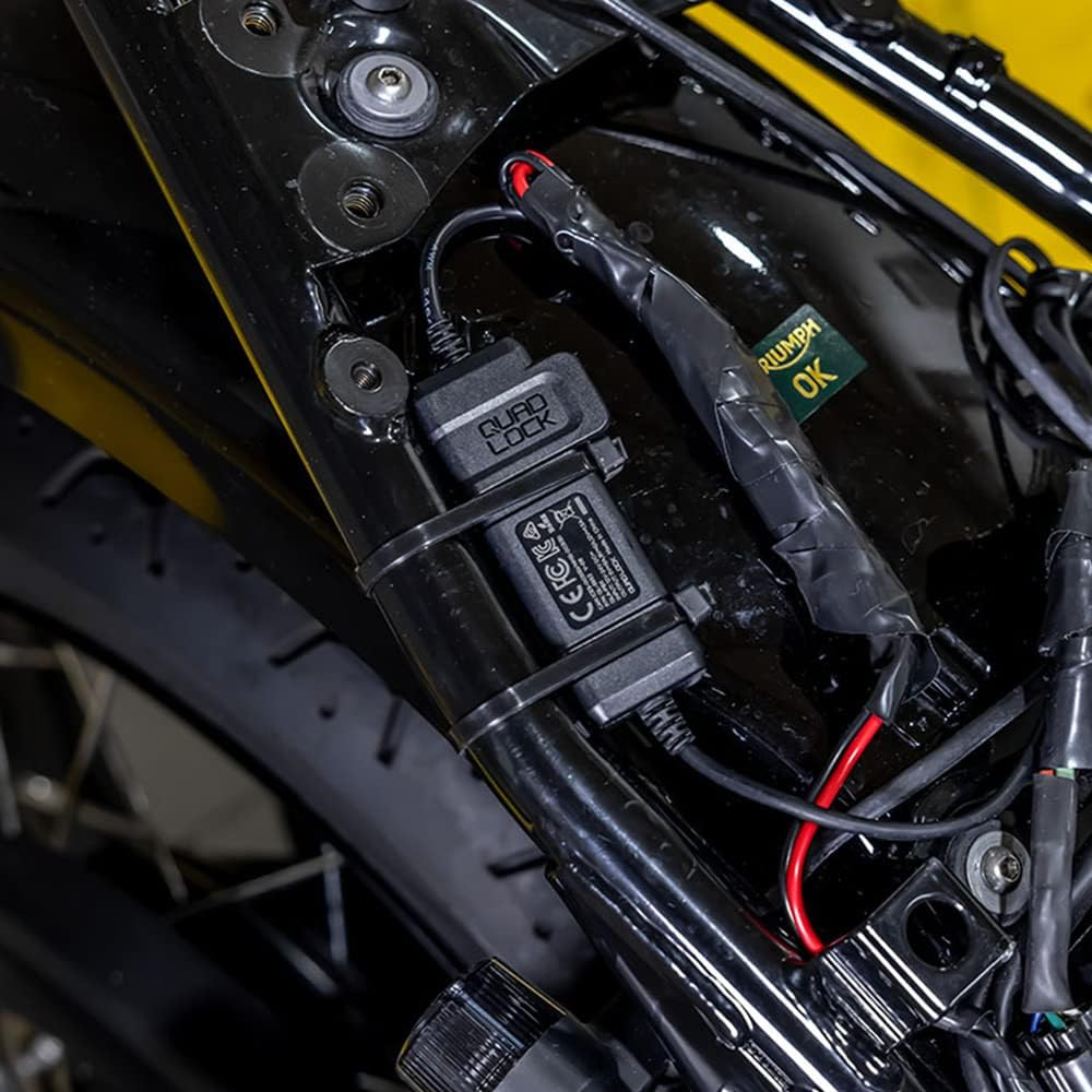 Quad Lock Waterproof 12V to USB Smart Adaptor for Motorcycles, Boats, Caravans