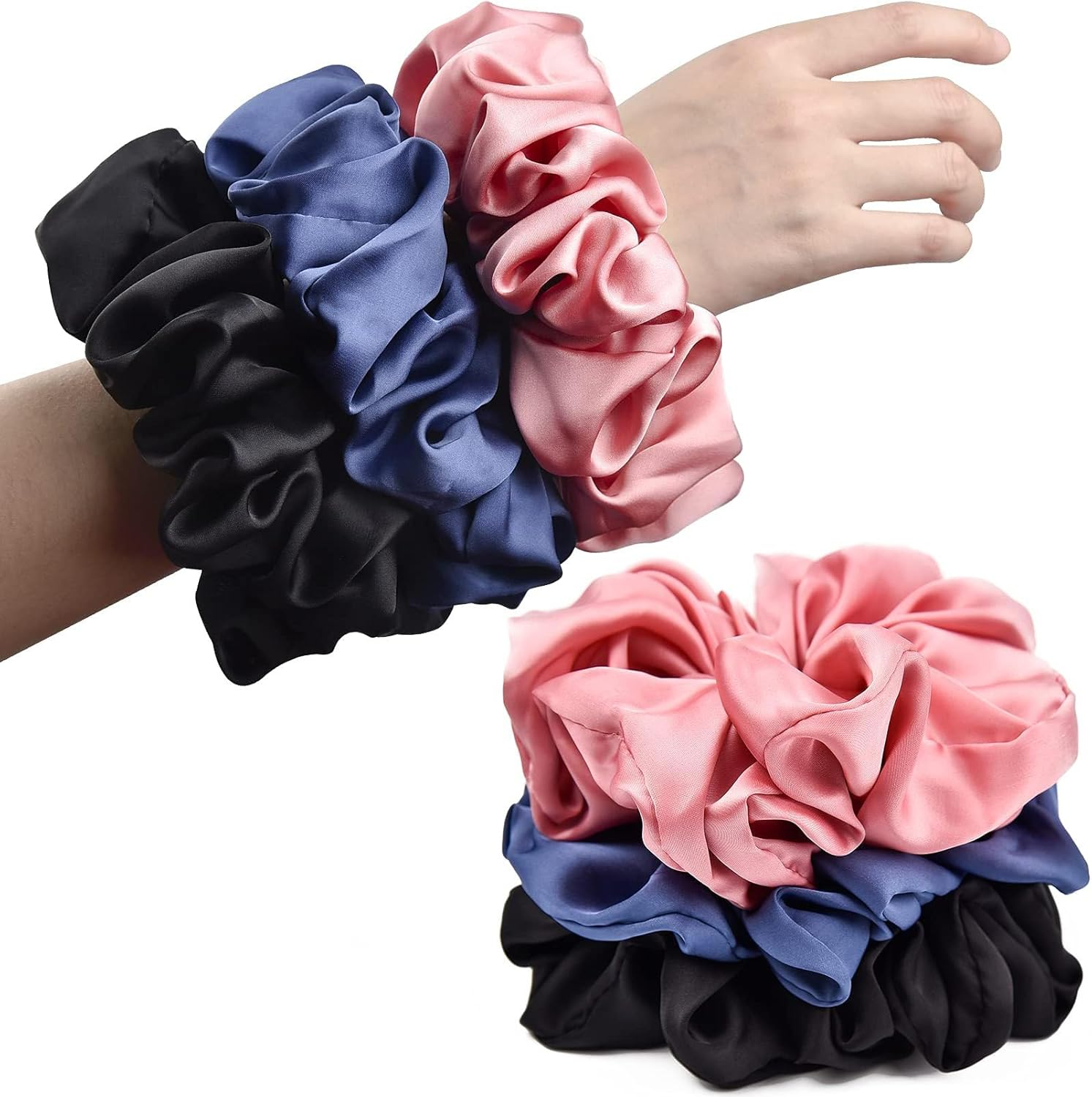 Bonnet for Women Hair Bonnet for Sleeping Large Double Layer Sleep Cap with Wide Elastic Band Hair Cap Sleeping (Green, One Size)