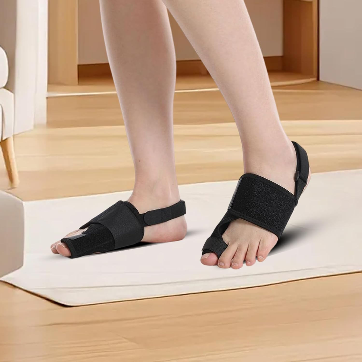 Toe Straighteners for Curled | Toe Splint 2 Piece Adjustable | Anti-Slip Protector Breathable Separators Correction for Home Yoga Walking Pedicure Socks image number 5