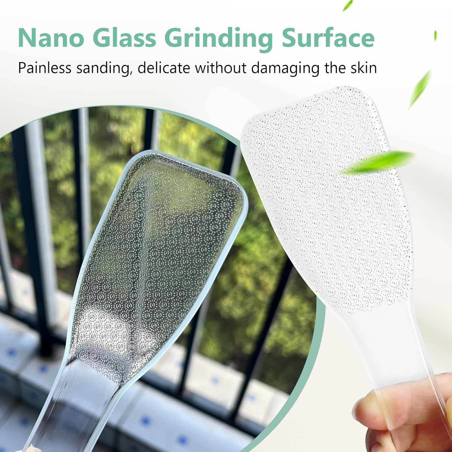 Nano Glass Foot File, Highly Effective Callus Remover，Feet Hard Skin Remover, Glass Foot Files for Hard Skin - Professional Pedicure Tool for Soft & Smooth Heels. image number 6