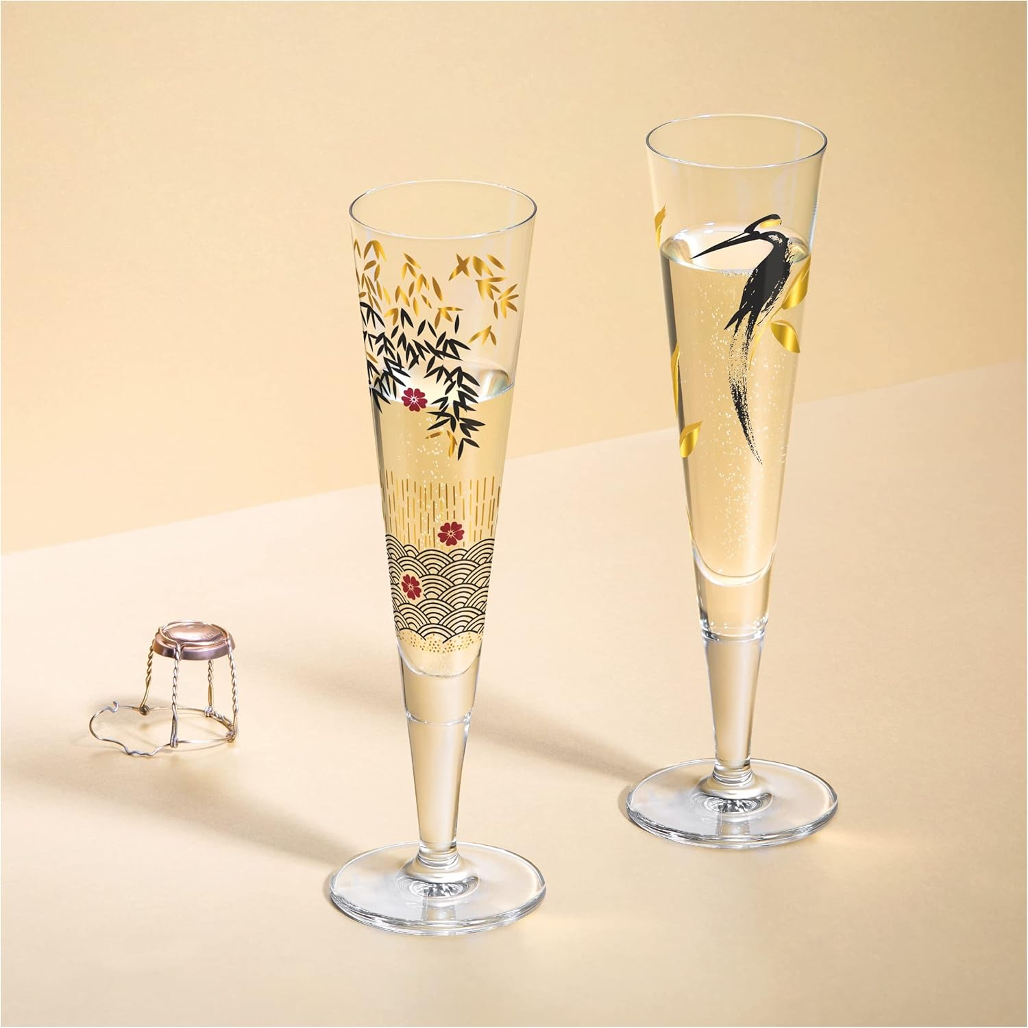 RITZENHOFF Goldnacht No. 21 1071021 Champagne Glass 200 Ml Elegant Designer Piece with Real Gold Made in Germany image number 2