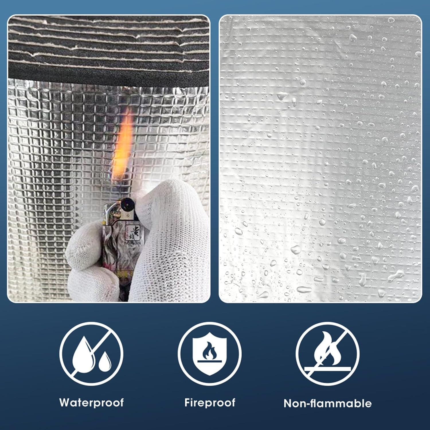 Manan Sound Deadener 10MM Car Noise Proofing Insuation Mat Auto Heat Shield Foam Waterproof & Fireproof Easy to Cut Self-Adhesive | 10Mm Thick, 5M X 1M/Roll image number 4