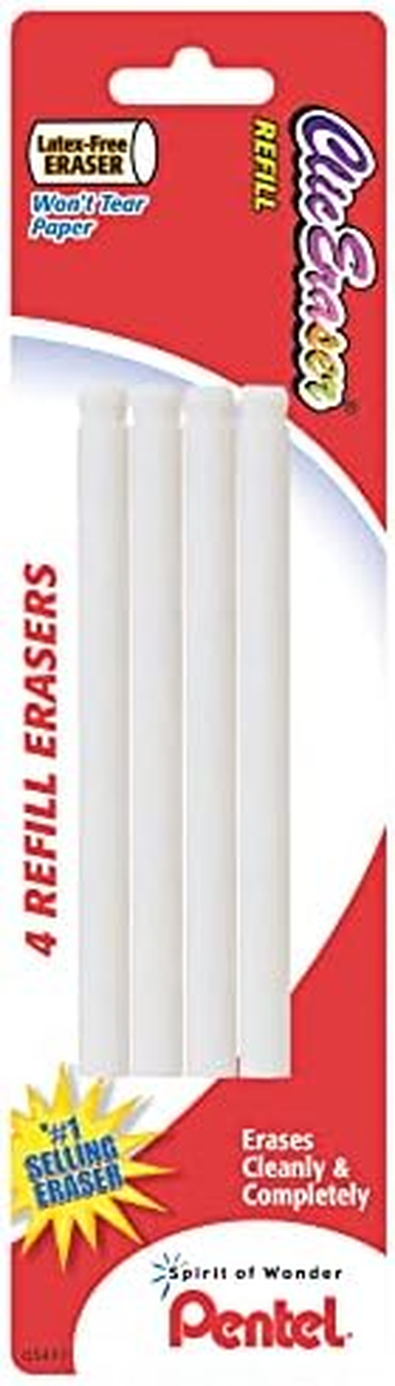 Pentel Refill Eraser for Clic Eraser, Pack of 4 (ZERBP4-K6) image number 2