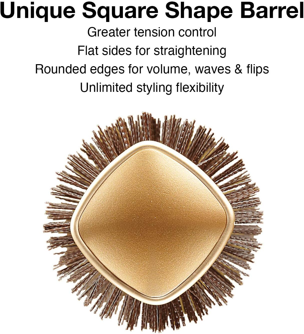 Olivia Garden Nanothermic Ceramic + Ion SQUARE Shaper Hairbrush image number 5