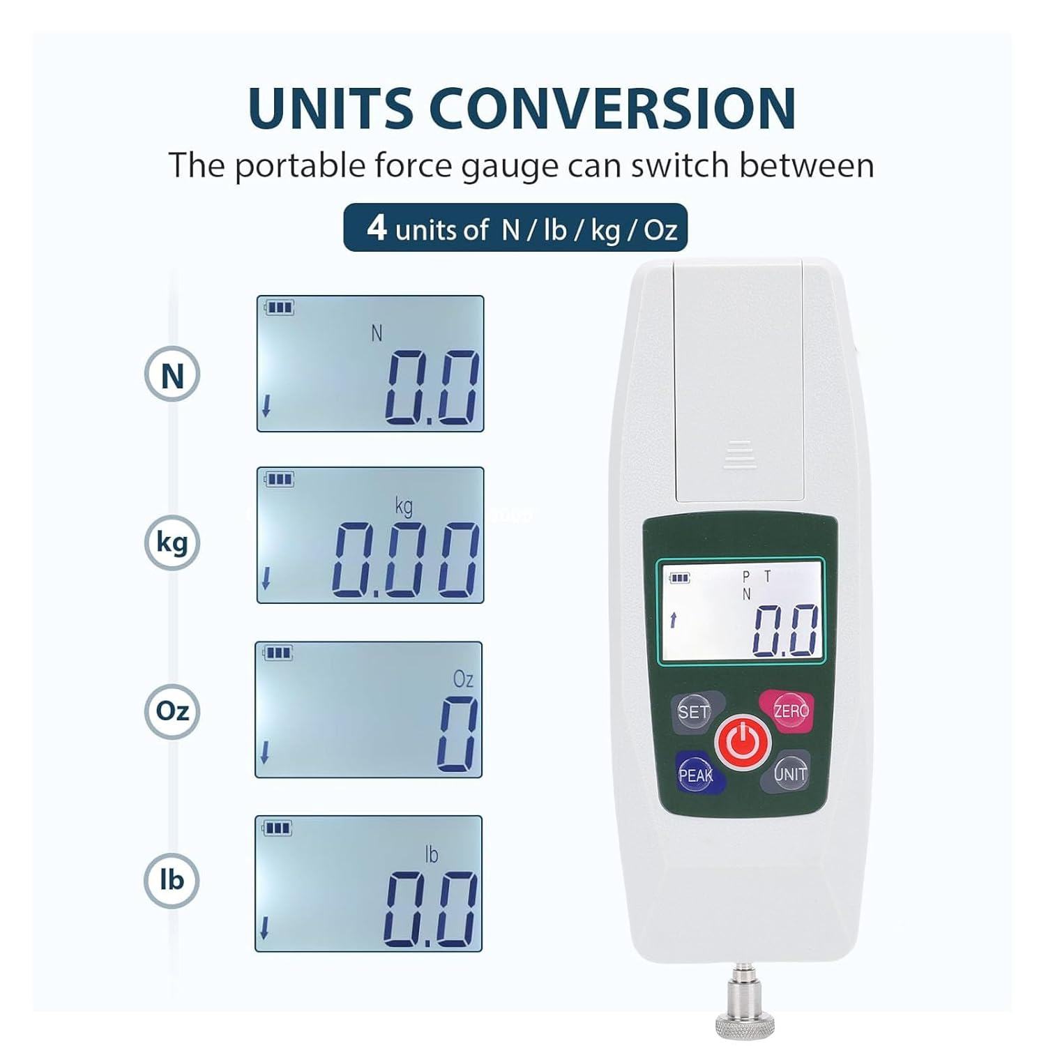 Digital Force Push and Pull Meter Dynamometer Tension Pressure Tester Thrust Meter image number 2